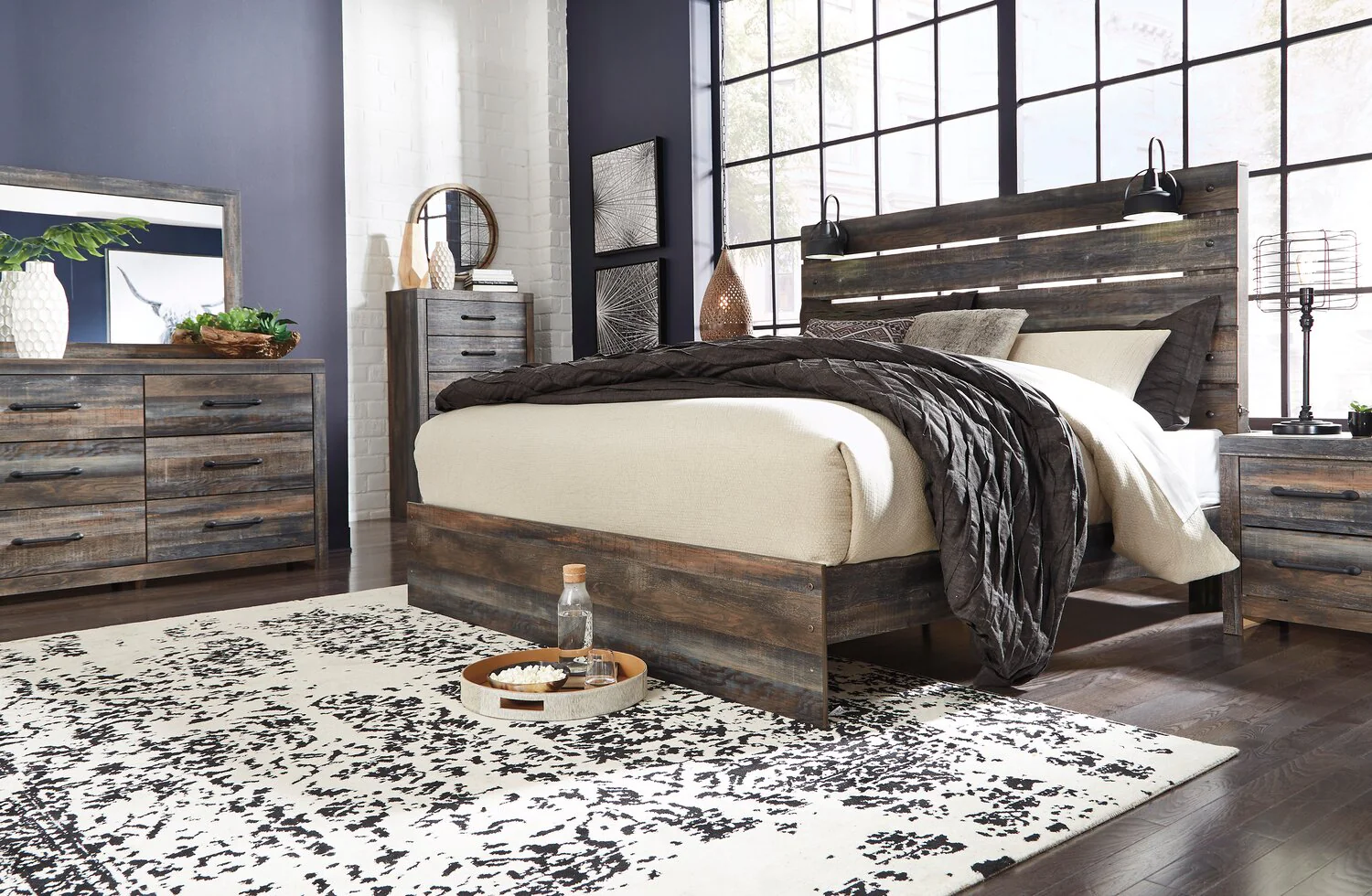 Naylon King Panel Bed - Brown - Image 5