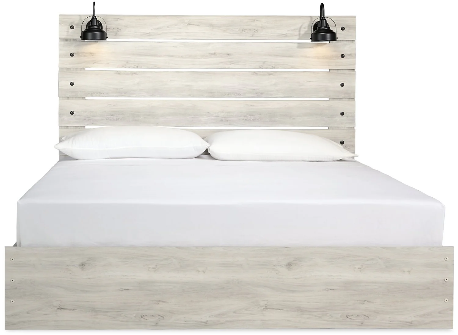 Naylon King Panel Bed - White - Image 2