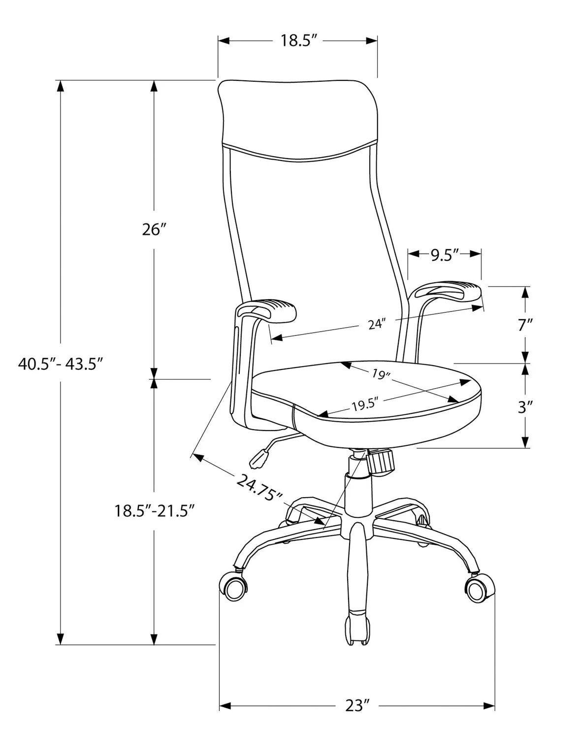 Neo Office Chair - White - Image 4