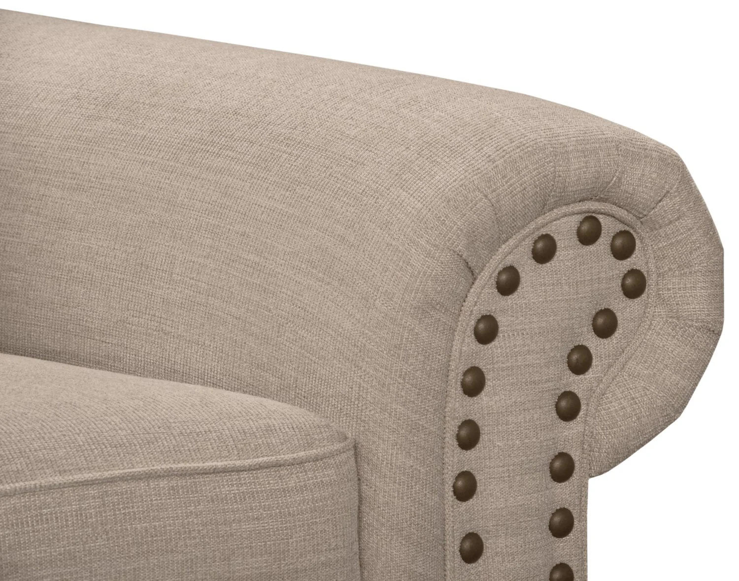 Norden Chenille Loveseat - Beige - Image 4