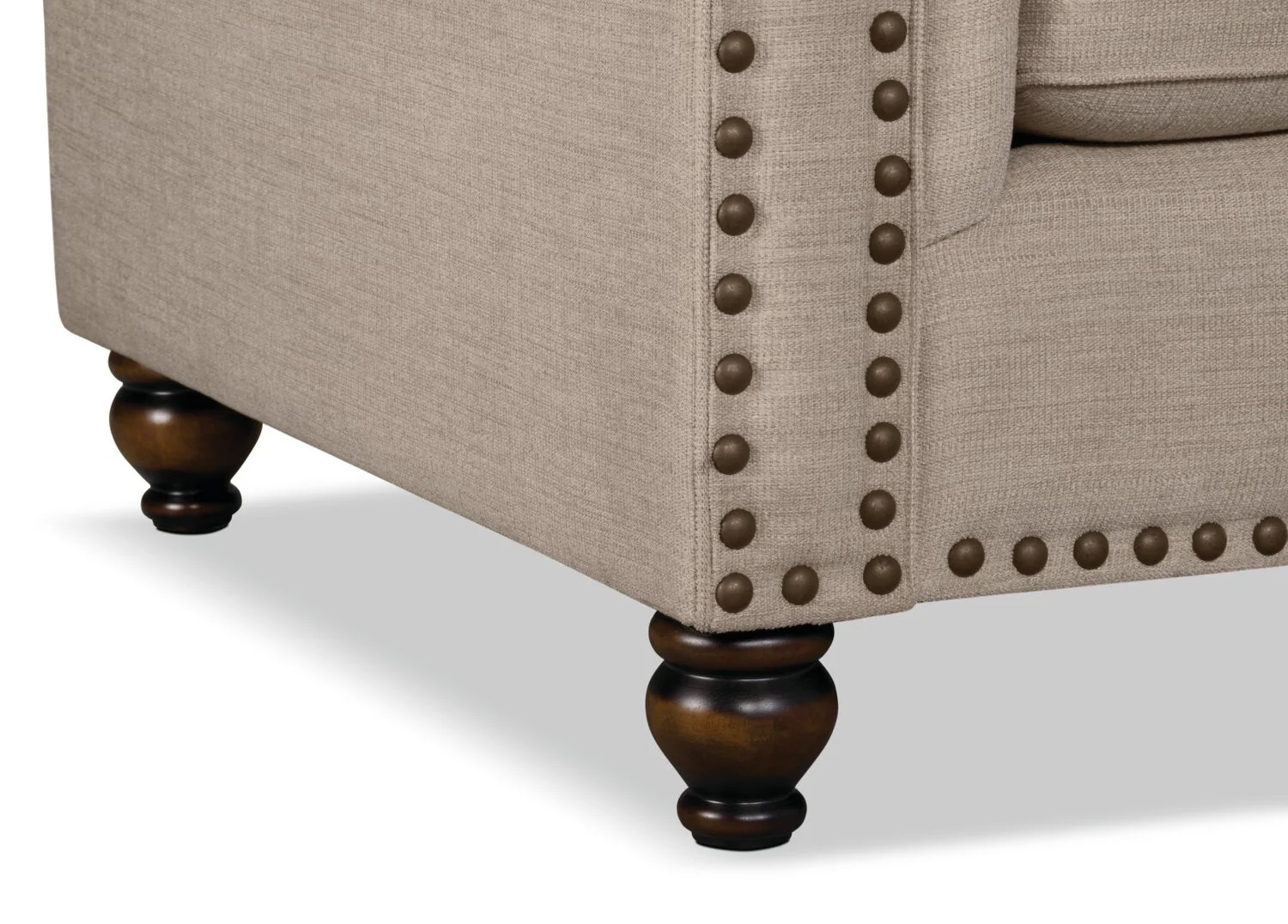 Norden Chenille Loveseat - Beige - Image 5
