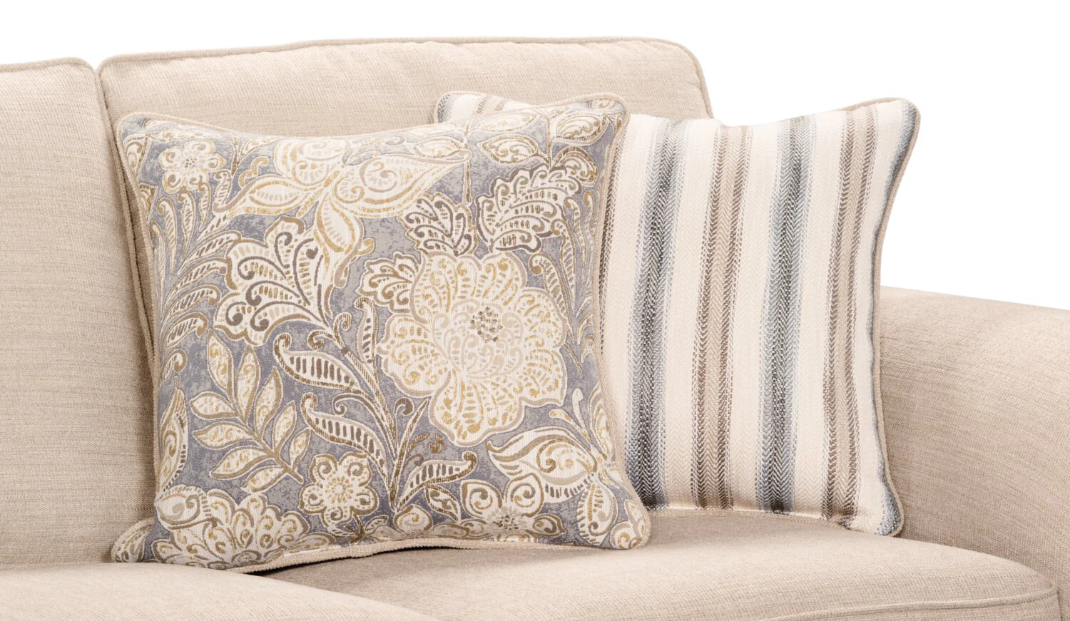 Norden Chenille Sofa - Linen - Image 6