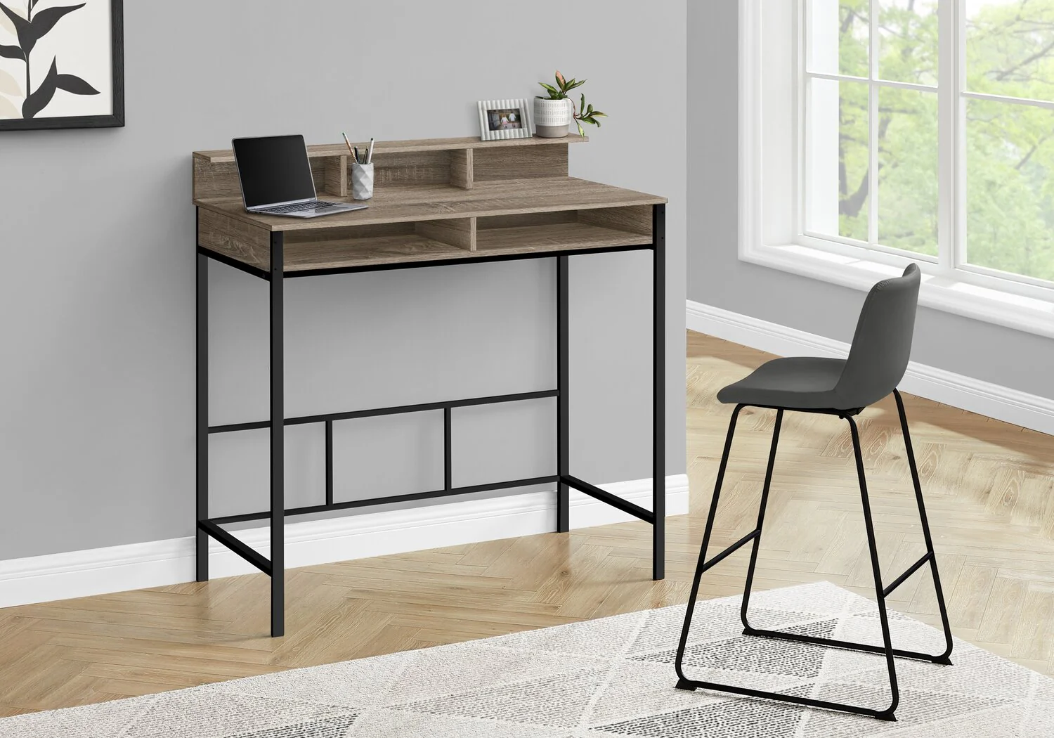 Nori Standing Desk - Dark Taupe - Image 3