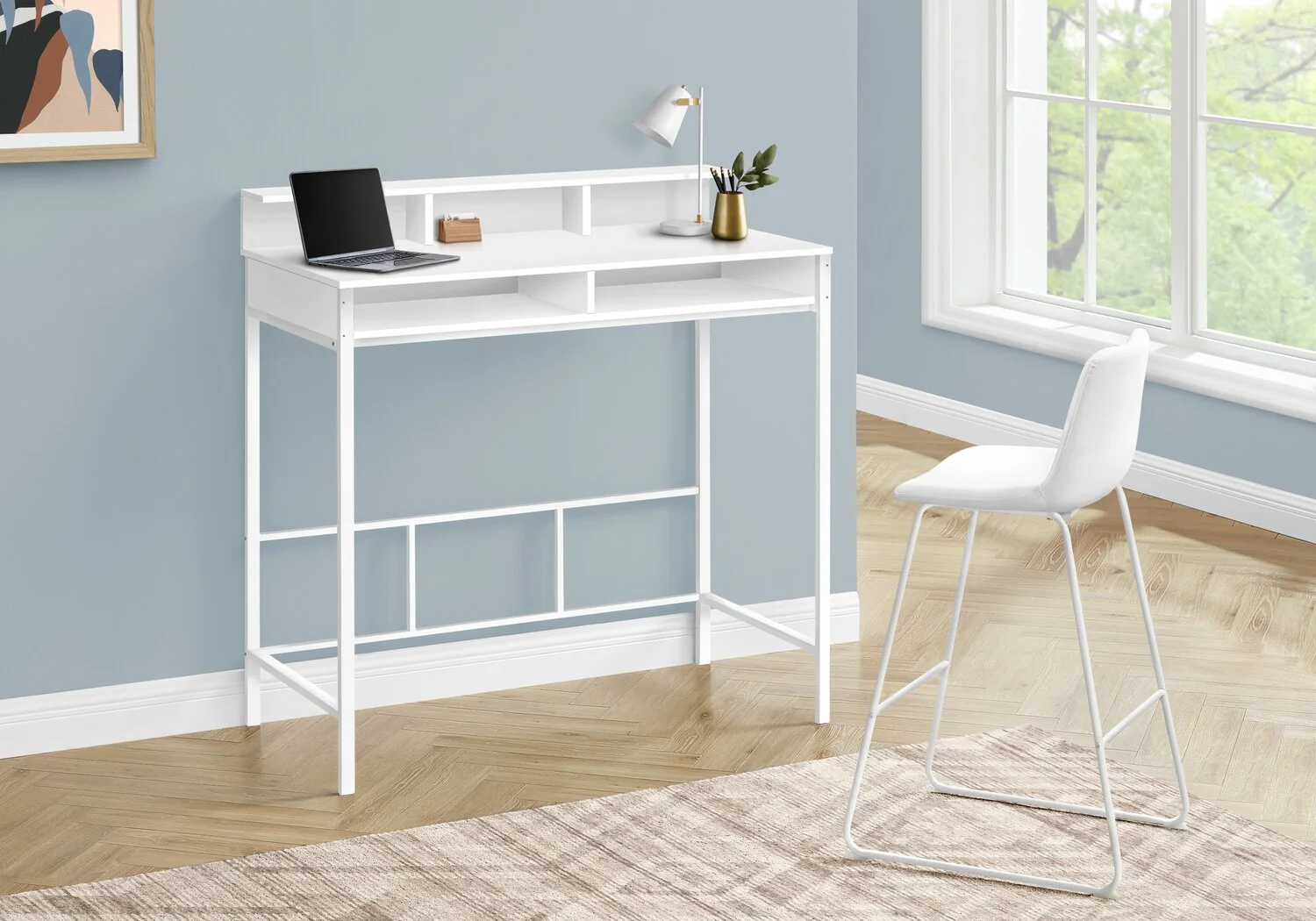 Nori Standing Desk - White - Image 3