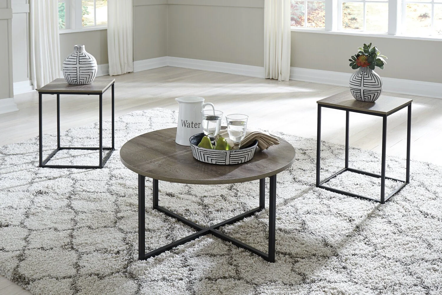 Oakmont 3-Piece Coffee and Two End Tables Package - Image 2