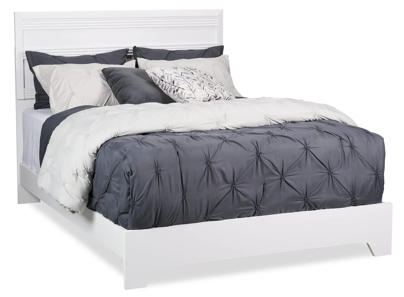 Odense 5-Piece Queen Bedroom Set - White - Image 2