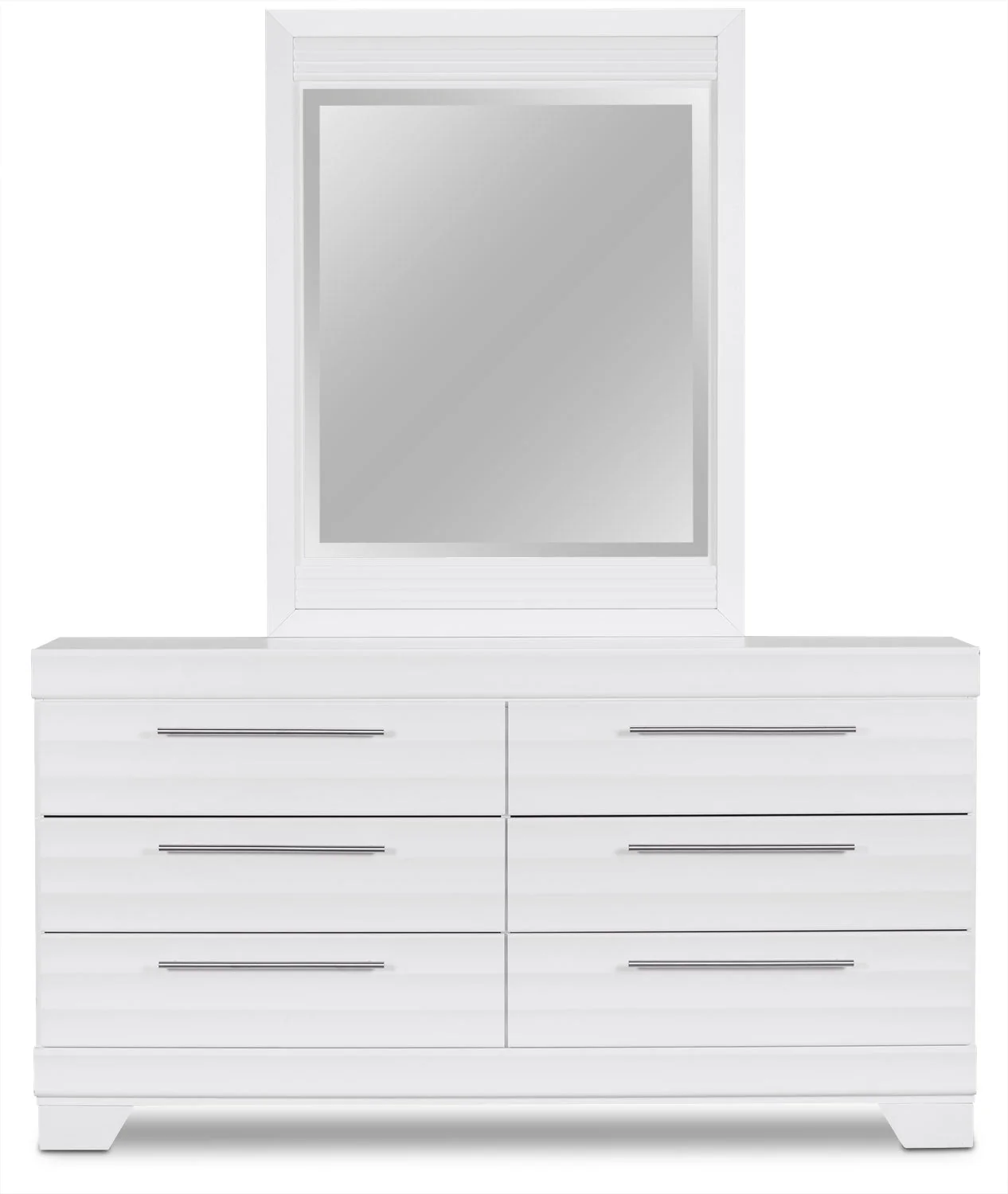 Odense 5-Piece Queen Bedroom Set - White - Image 4