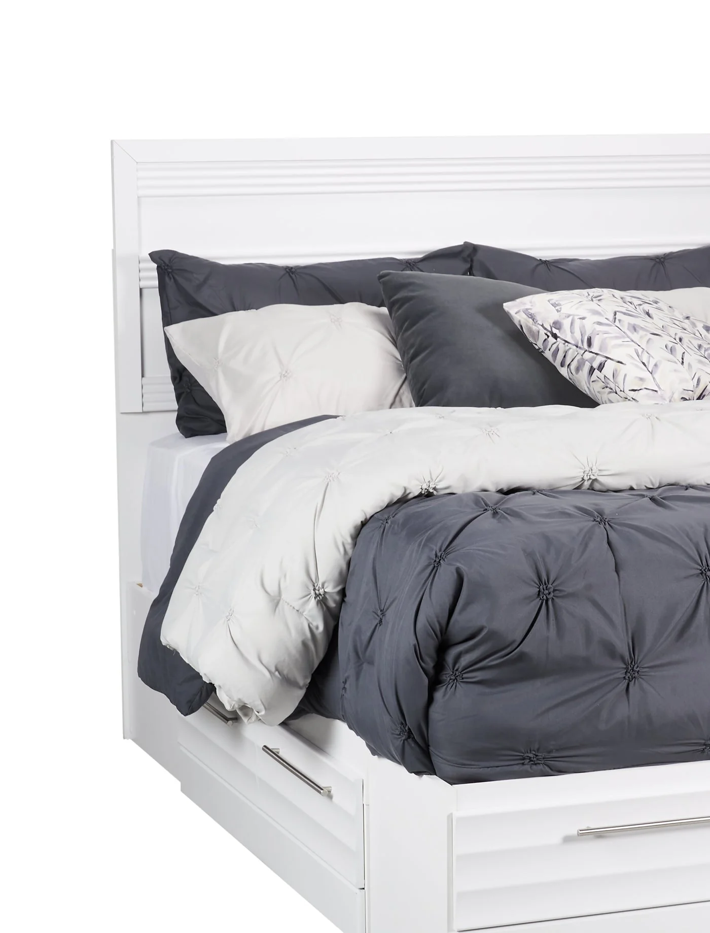Odense Full Storage Bed - White - Image 3