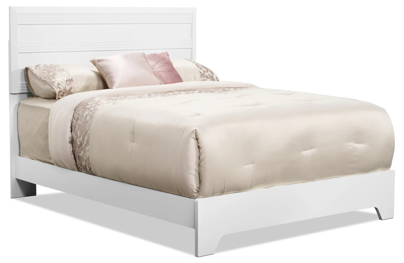 Odense Queen Panel Headboard - White - Image 4
