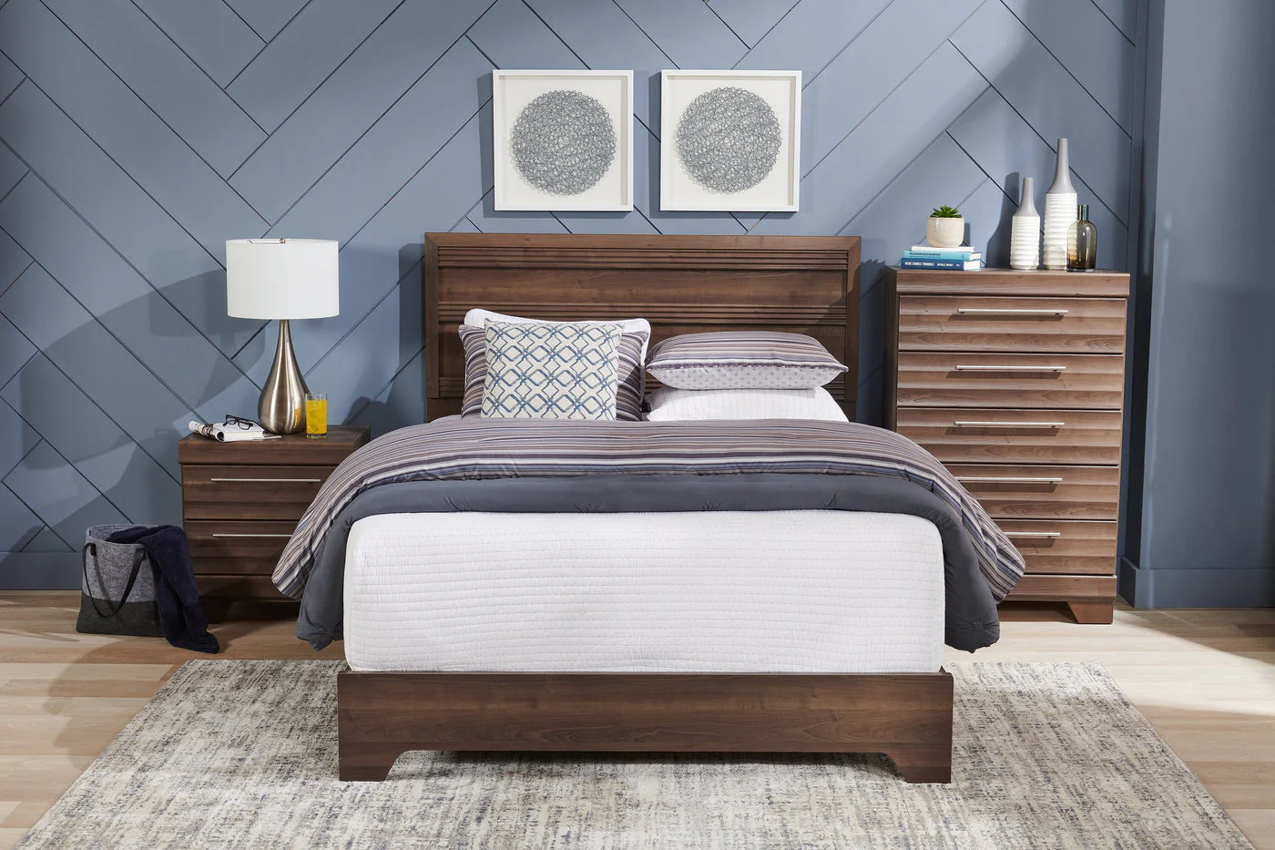 Odense Queen Storage Bed - Grey - Image 3