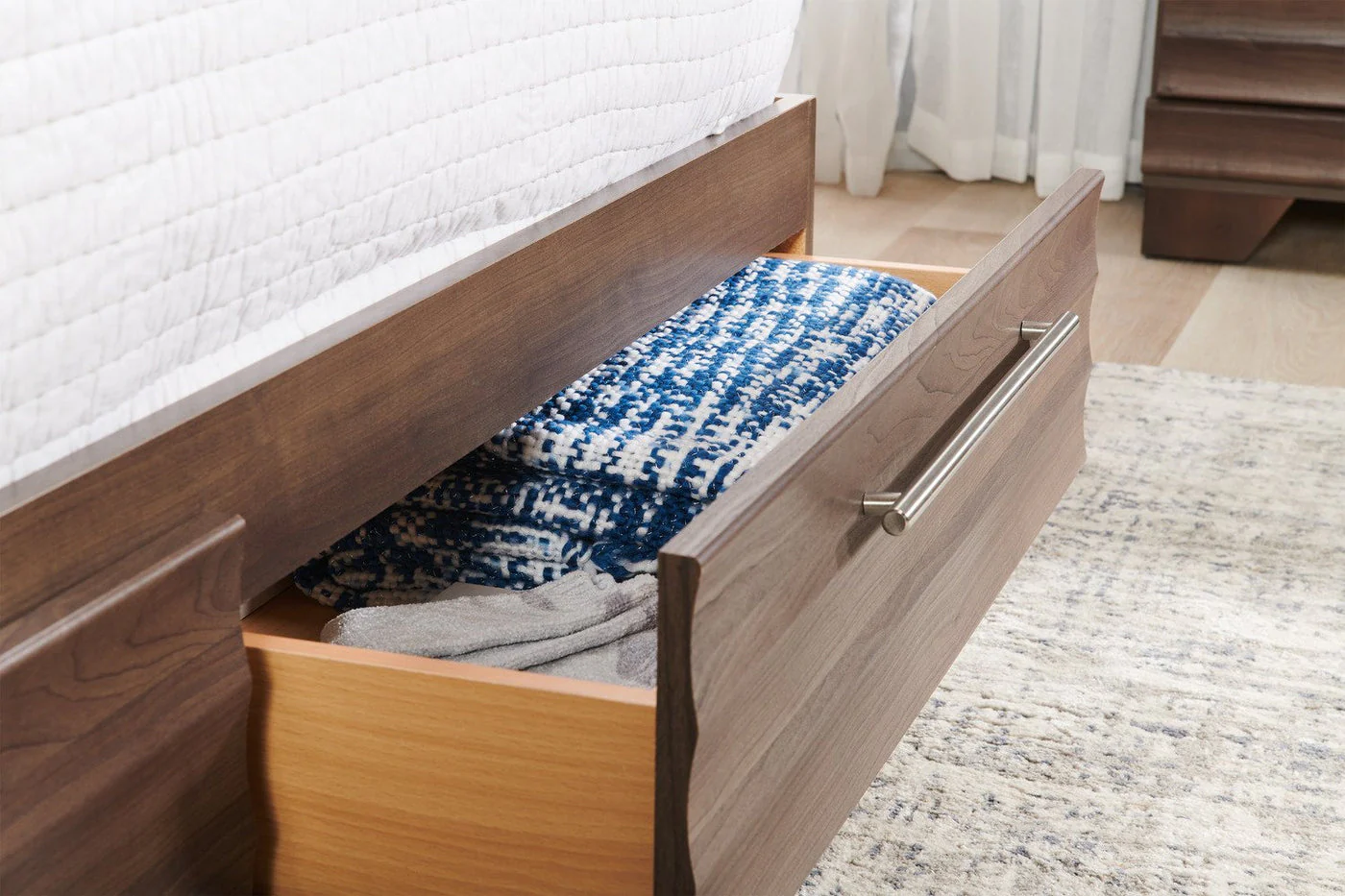 Odense Queen Storage Bed - Grey - Image 5