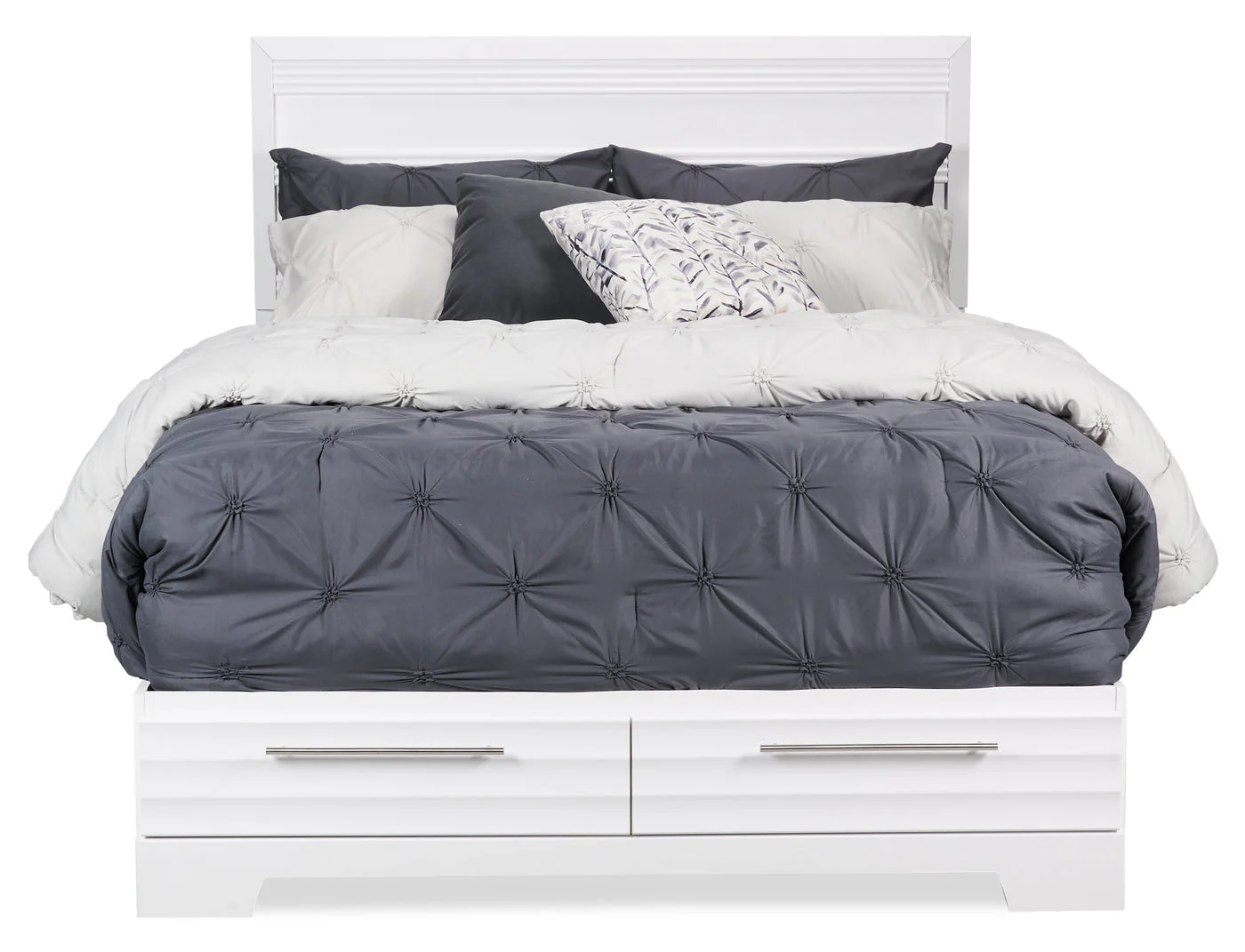 Odense Queen Storage Bed - White - Image 2