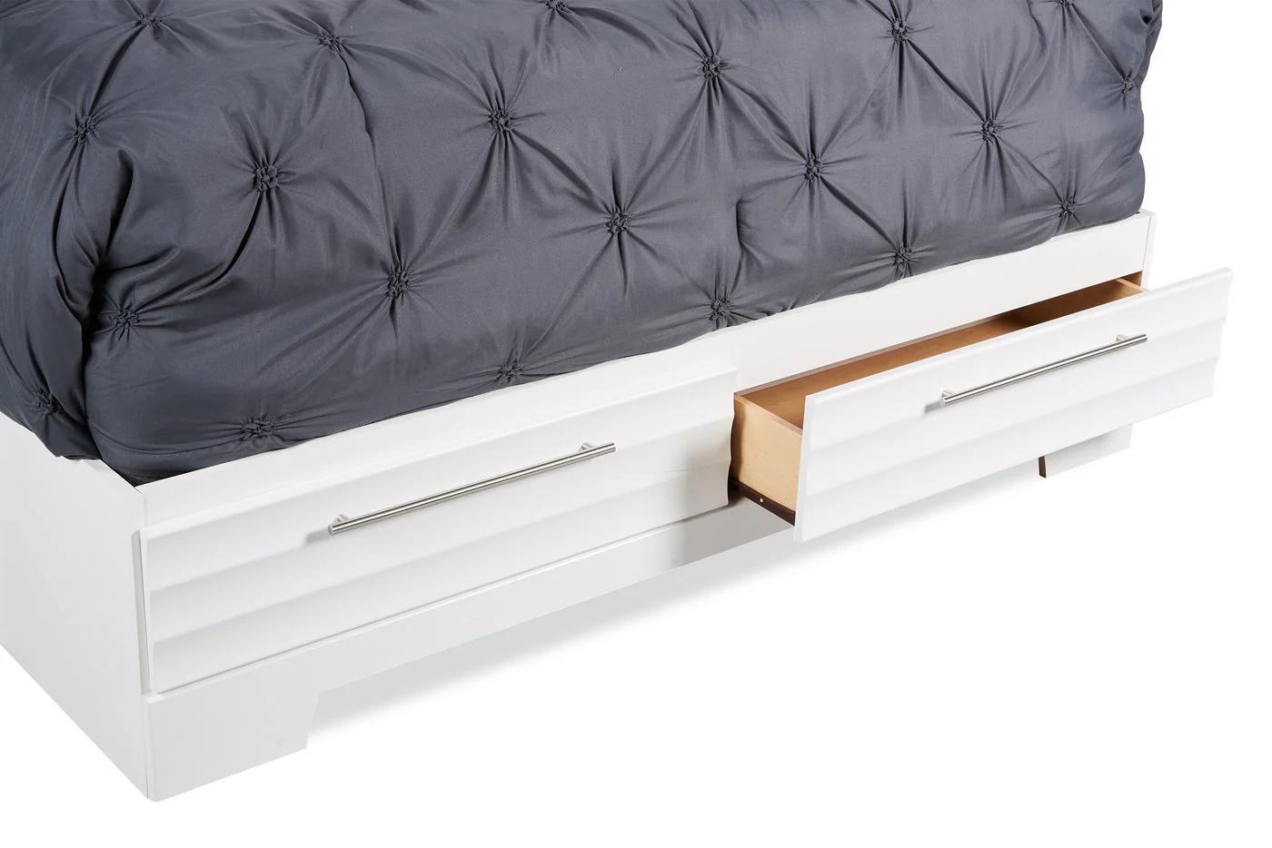 Odense Queen Storage Bed - White - Image 3