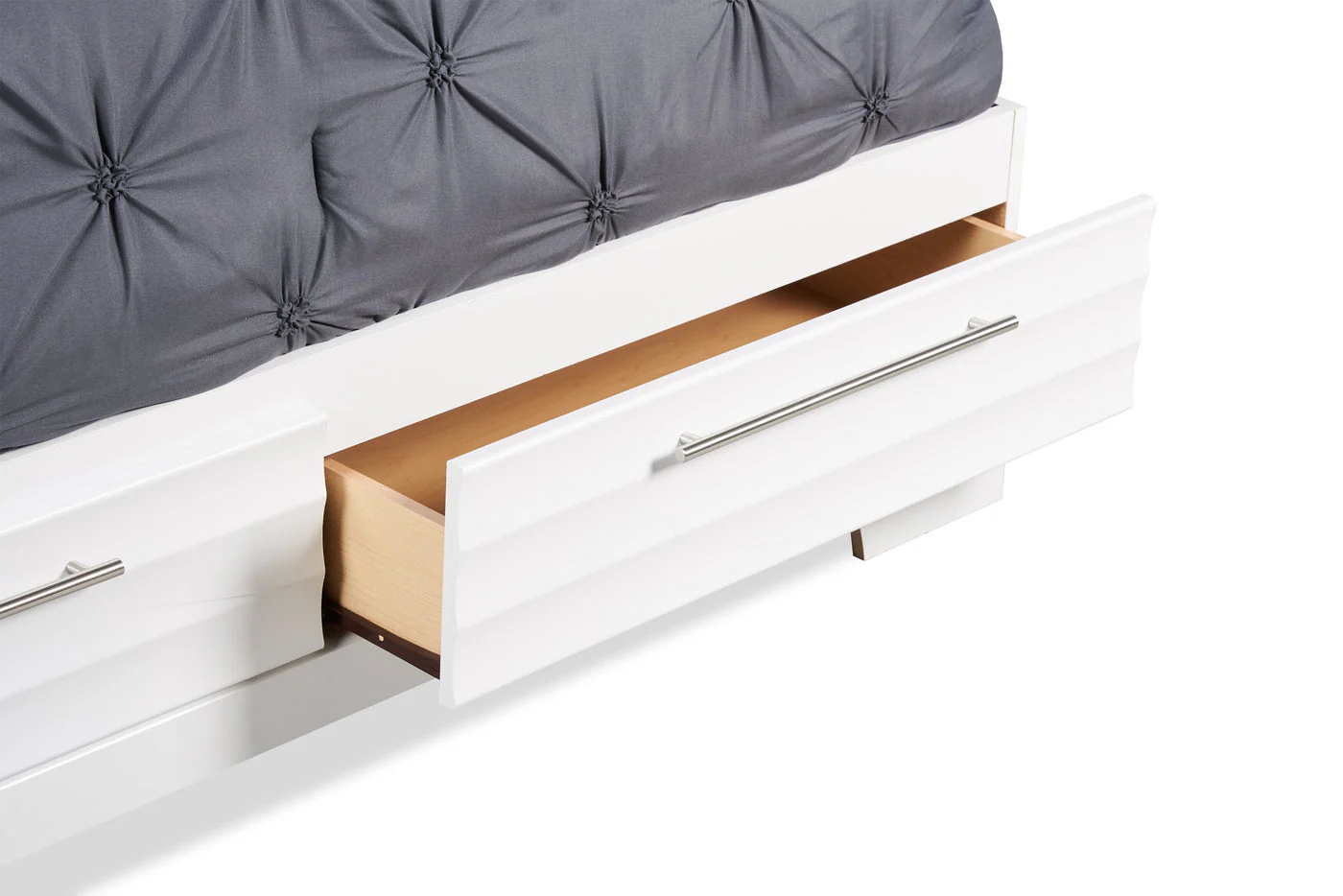 Odense Queen Storage Bed - White - Image 4