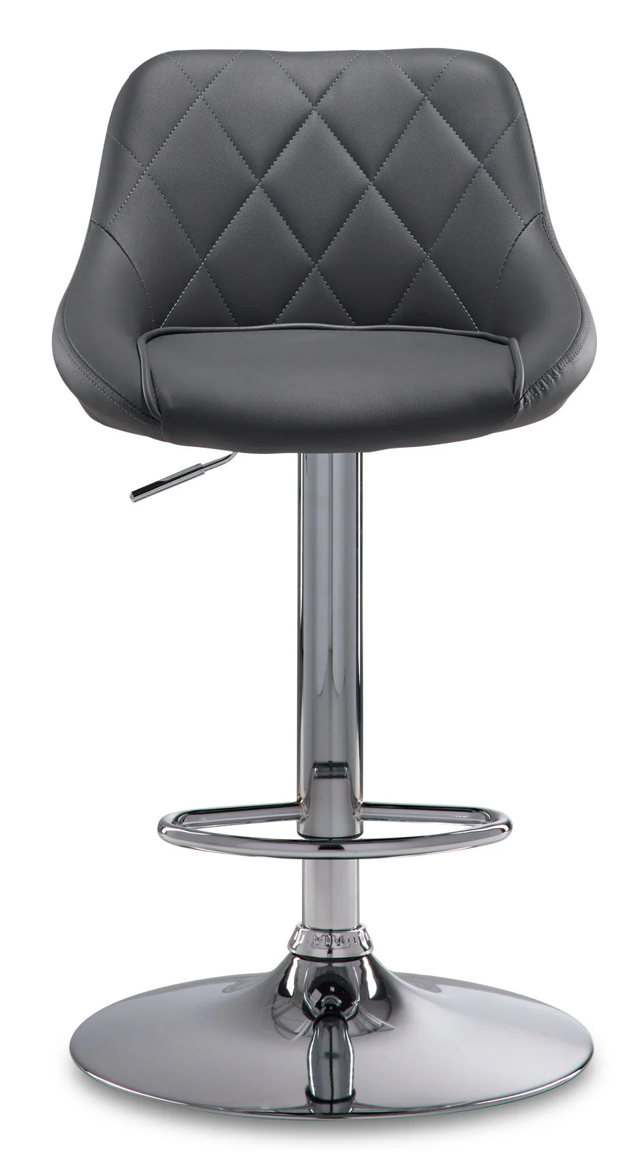 Oscar Bar-Height Stool - Grey/Chrome - Image 2