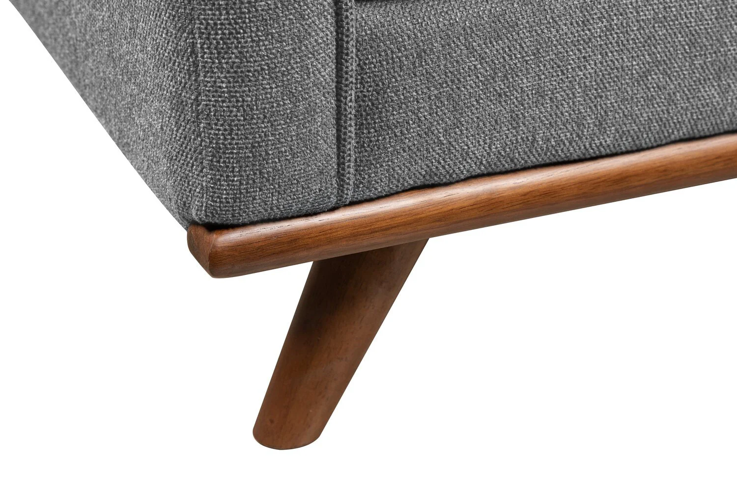 Patrice Linen-Look Chair - Grey - Image 8