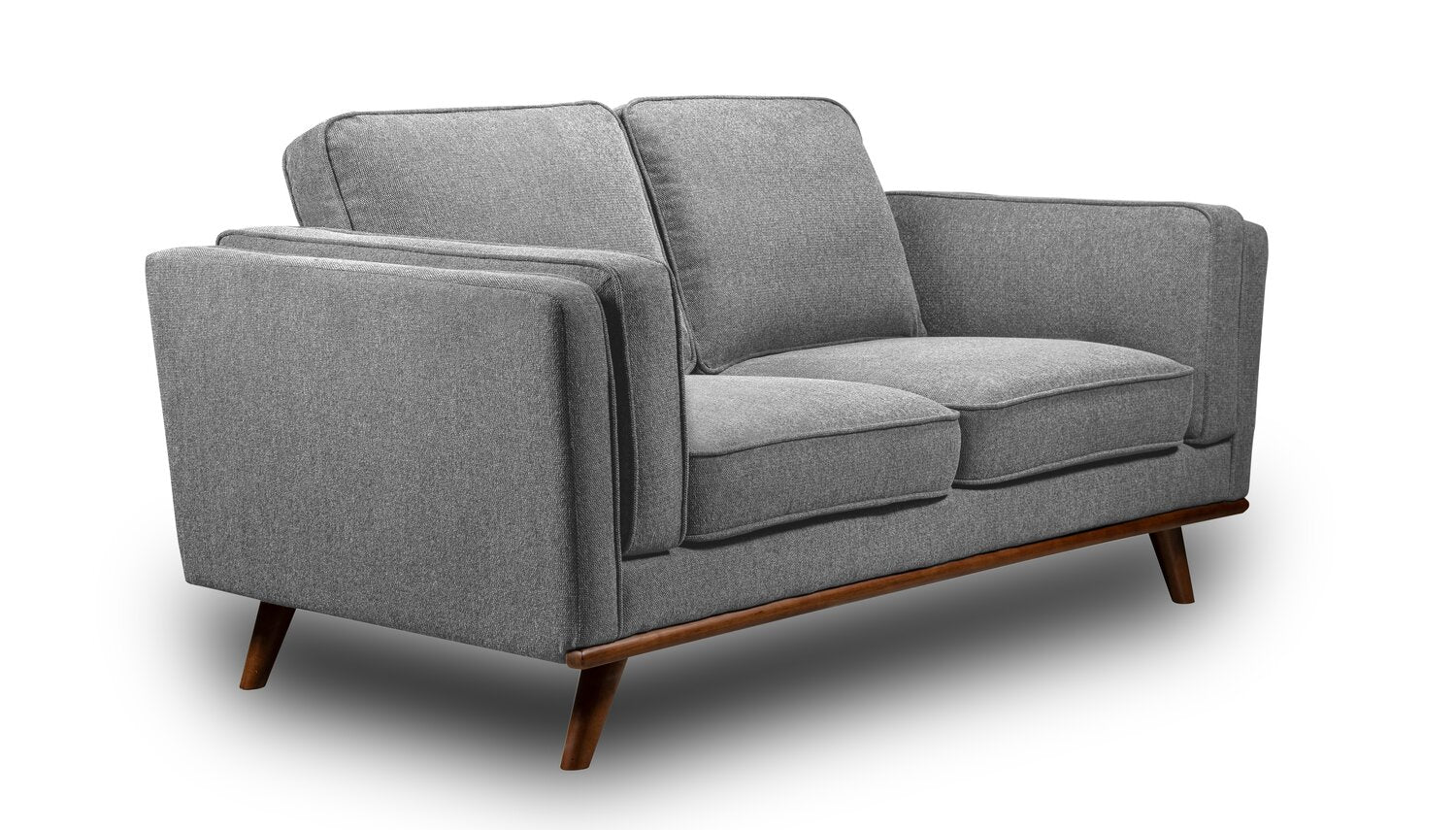 Patrice Linen-Look Loveseat - Grey - Image 2