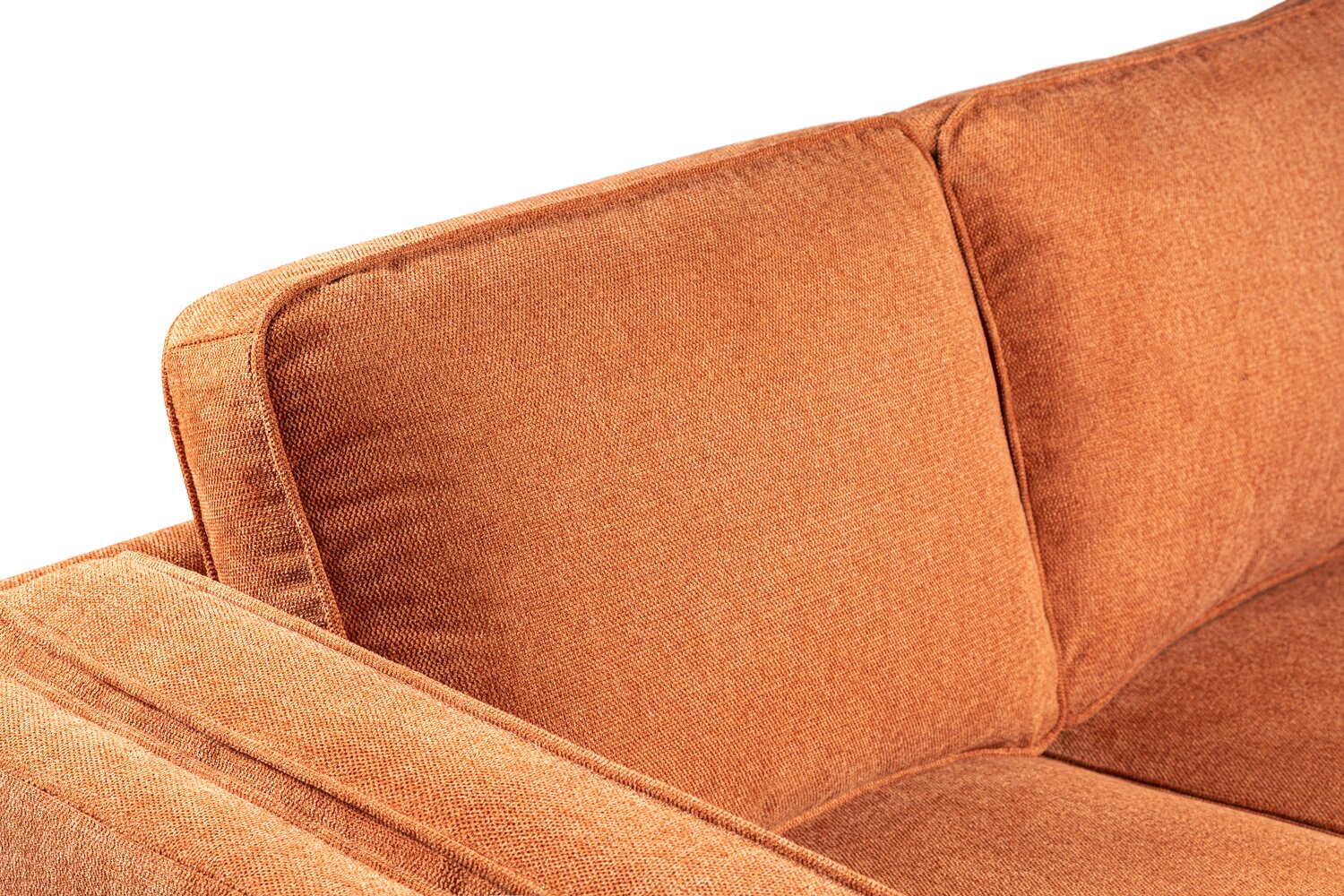 Patrice Linen-Look Loveseat - Orange - Image 10