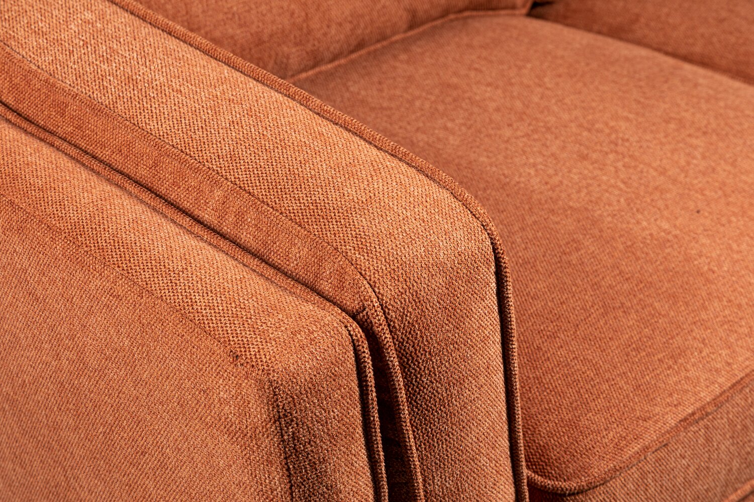 Patrice Linen-Look Loveseat - Orange - Image 5