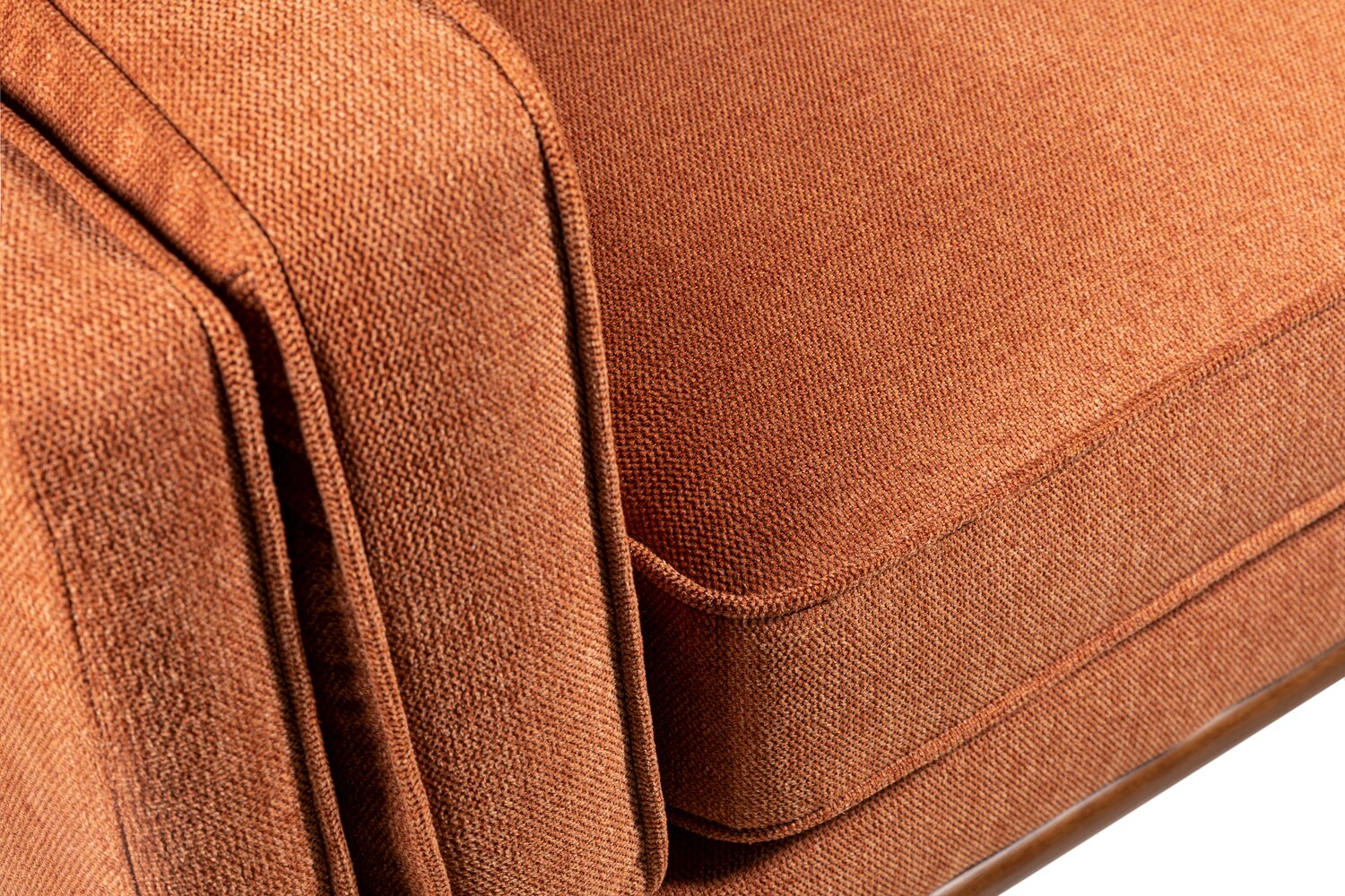 Patrice Linen-Look Loveseat - Orange - Image 7