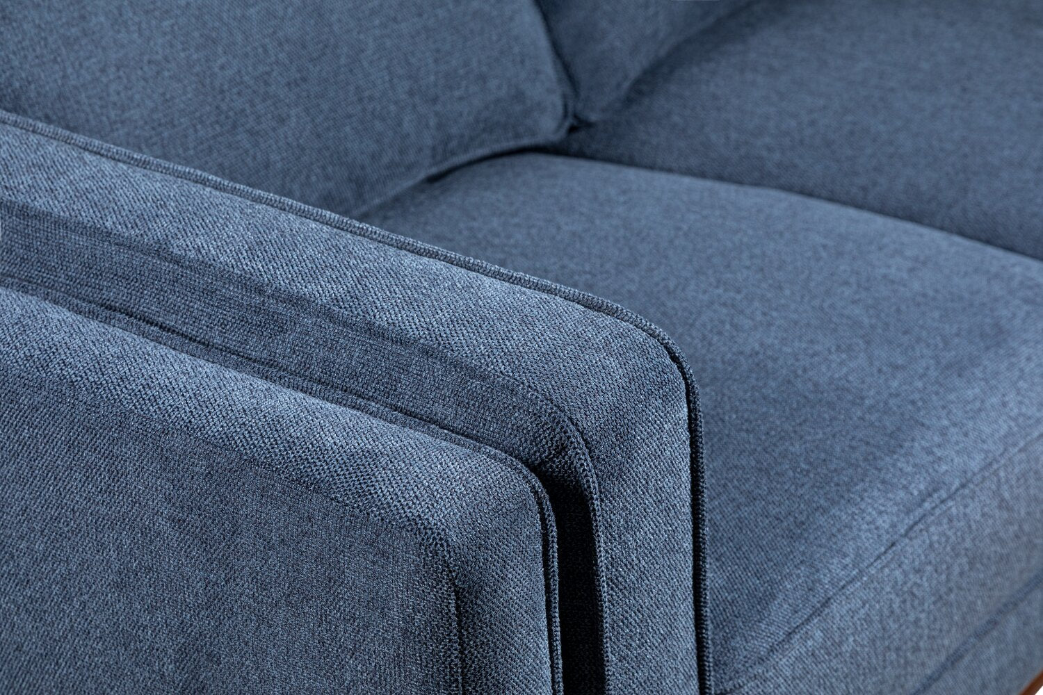 Patrice Linen-Look Sofa - Blue - Image 6