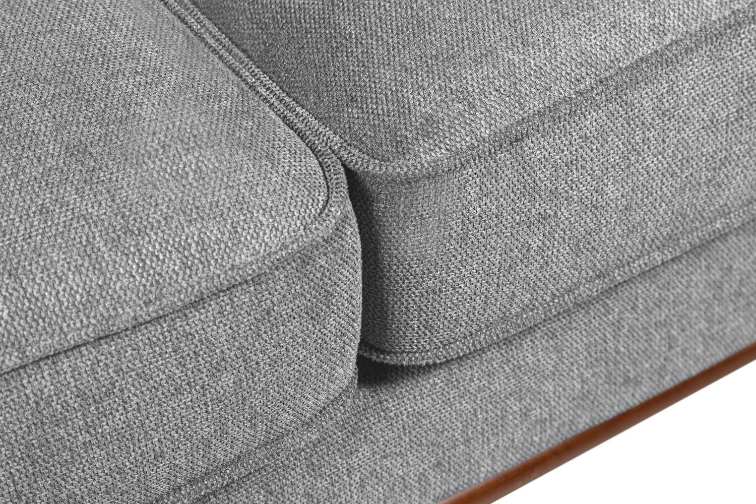 Patrice Linen-Look Sofa - Grey - Image 11