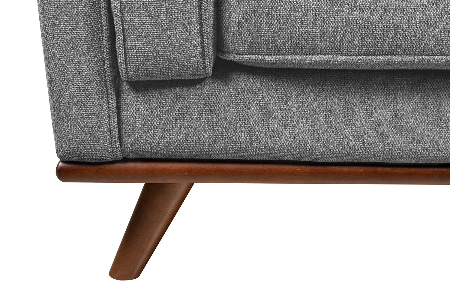 Patrice Linen-Look Sofa - Grey - Image 12