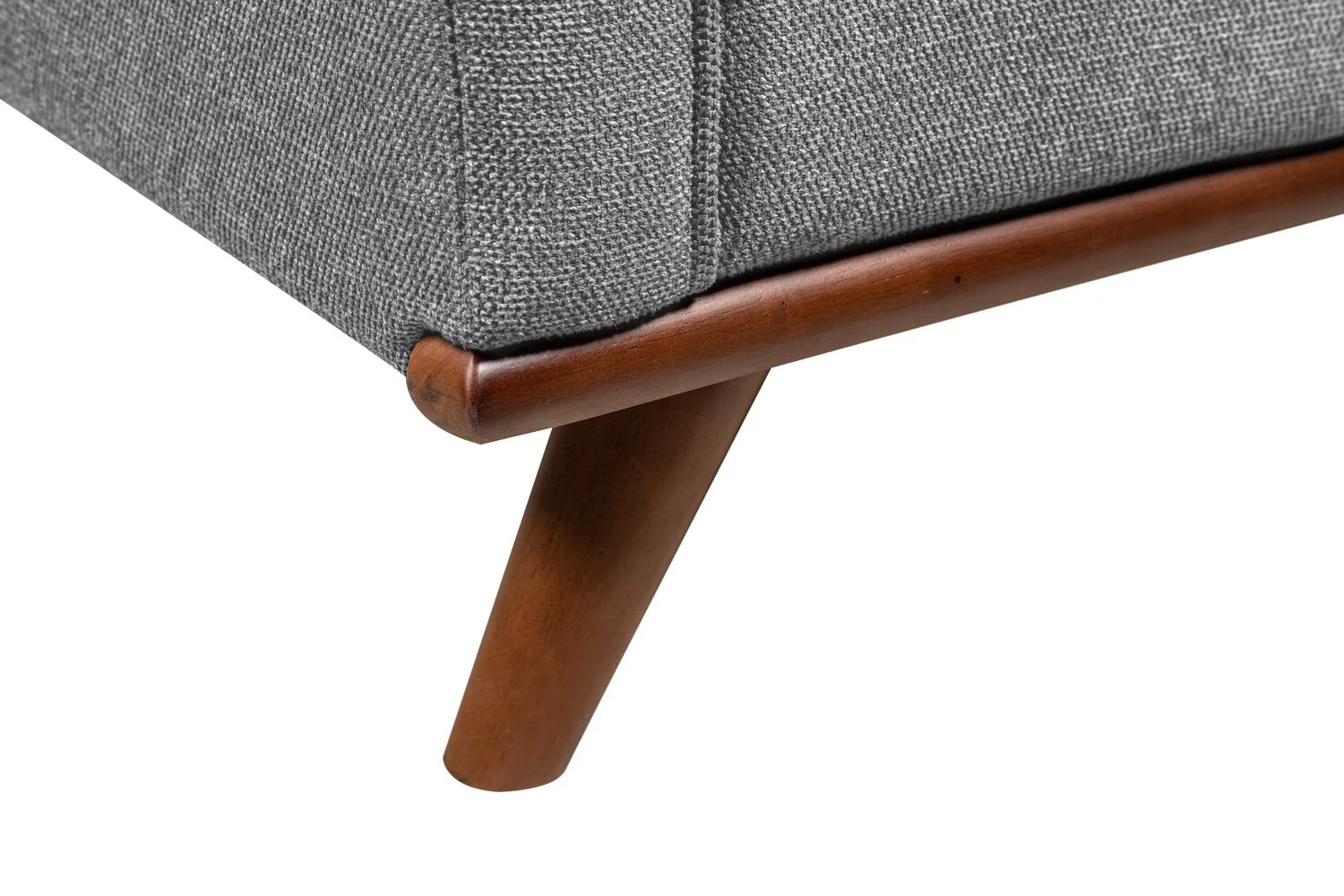 Patrice Linen-Look Sofa - Grey - Image 3
