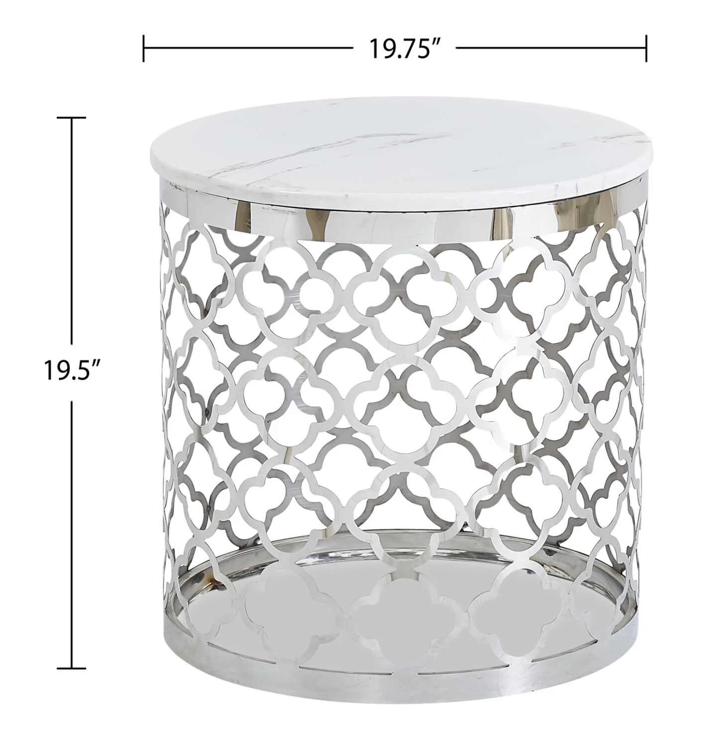 Peoria End Table - White - Image 7