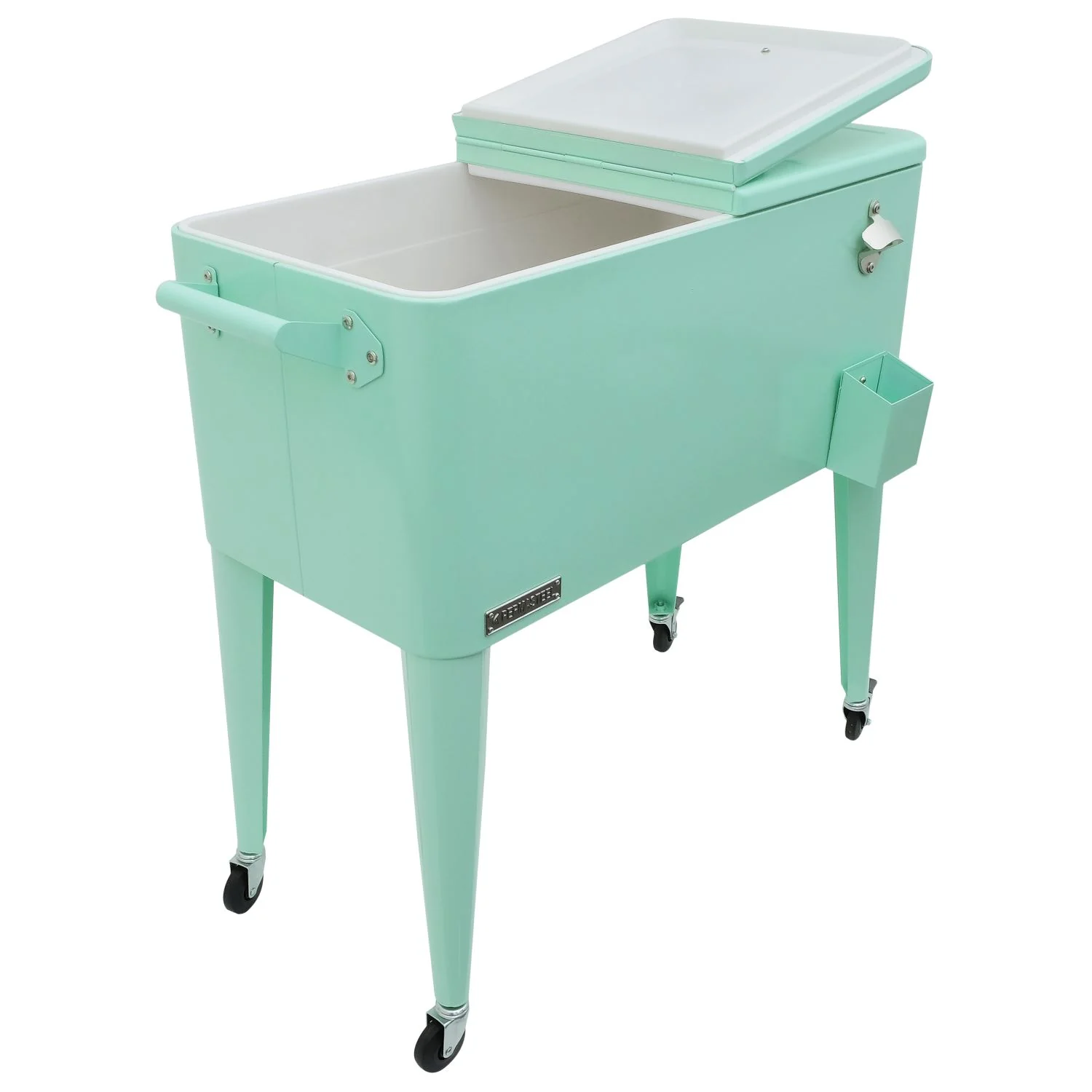 Permasteel 80QT Furniture Style Patio Cooler - Mint - Image 7