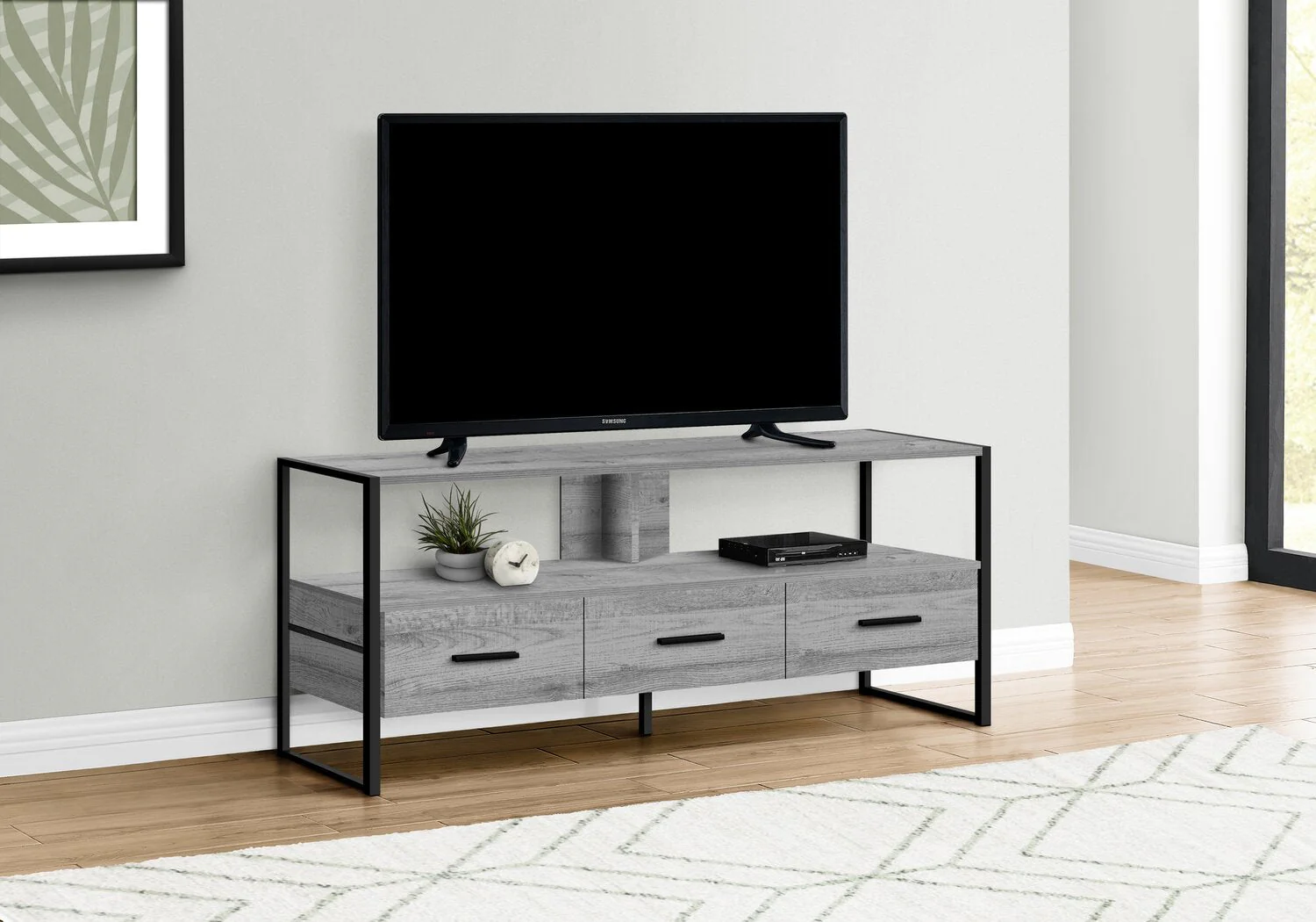 Perry 48" TV Stand - Grey - Image 3
