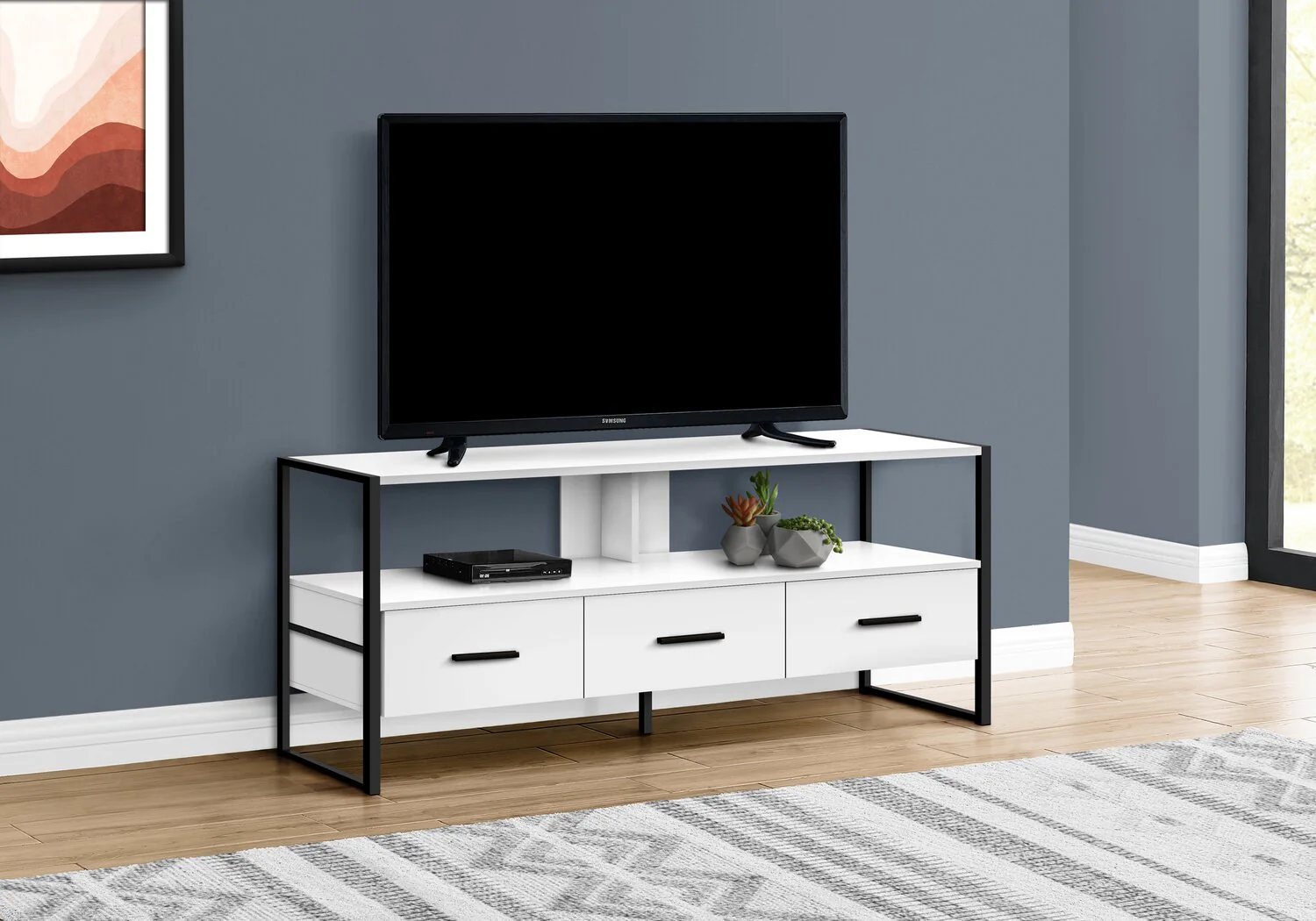 Perry 48" TV Stand - White - Image 3