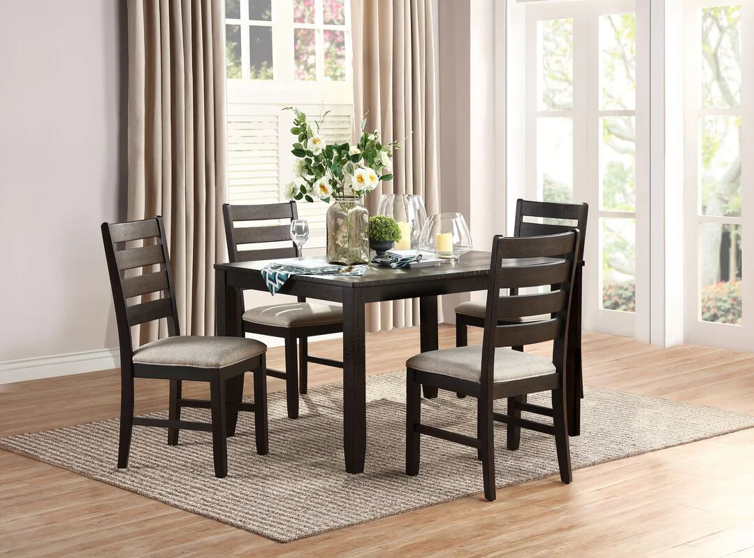 Picton 5-Piece Dinette Set - Dark Brown - Image 6