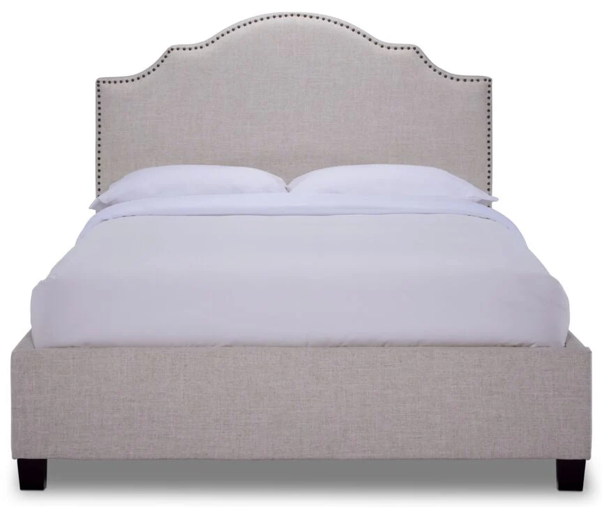 Pinon Upholstered King Bed - Beige - Image 3