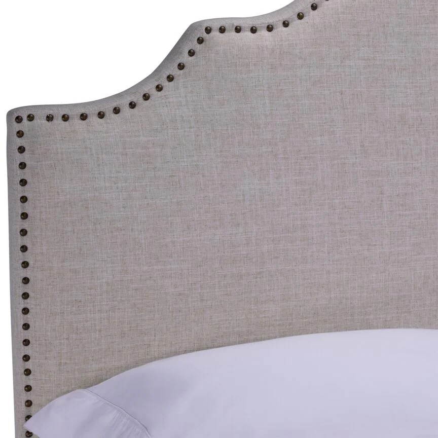 Pinon Upholstered King Bed - Beige - Image 4