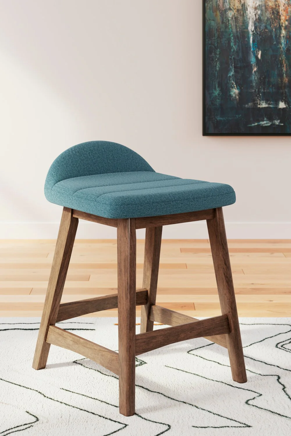 Pocono Counter-Height Stool - Blue - Image 6