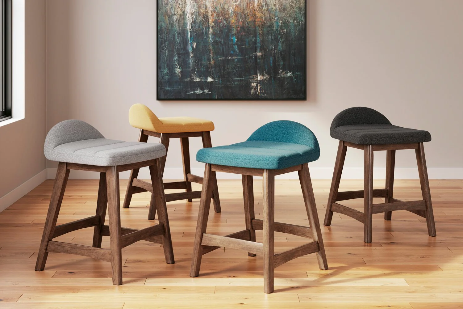 Pocono Counter-Height Stool - Yellow - Image 11