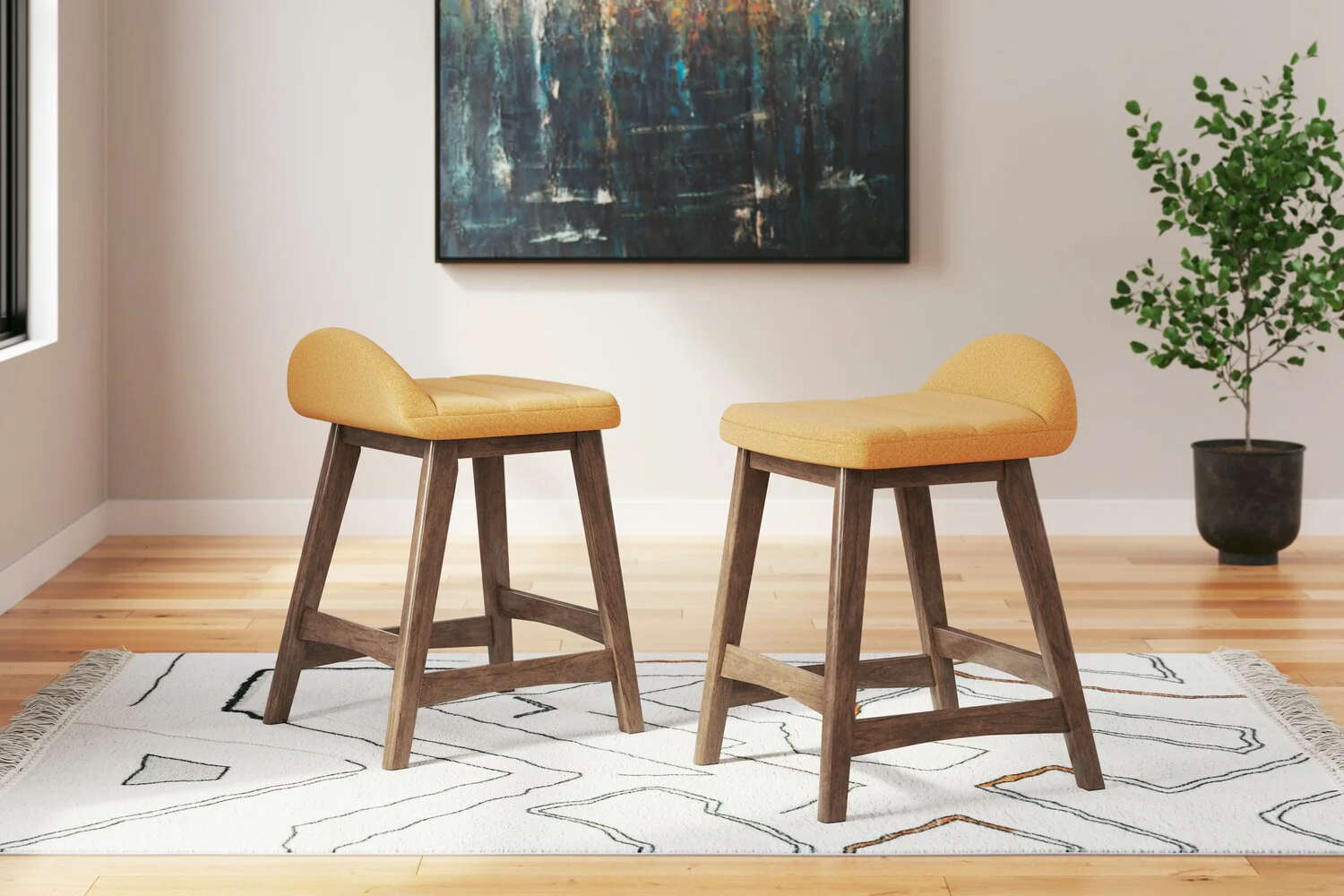 Pocono Counter-Height Stool - Yellow - Image 8