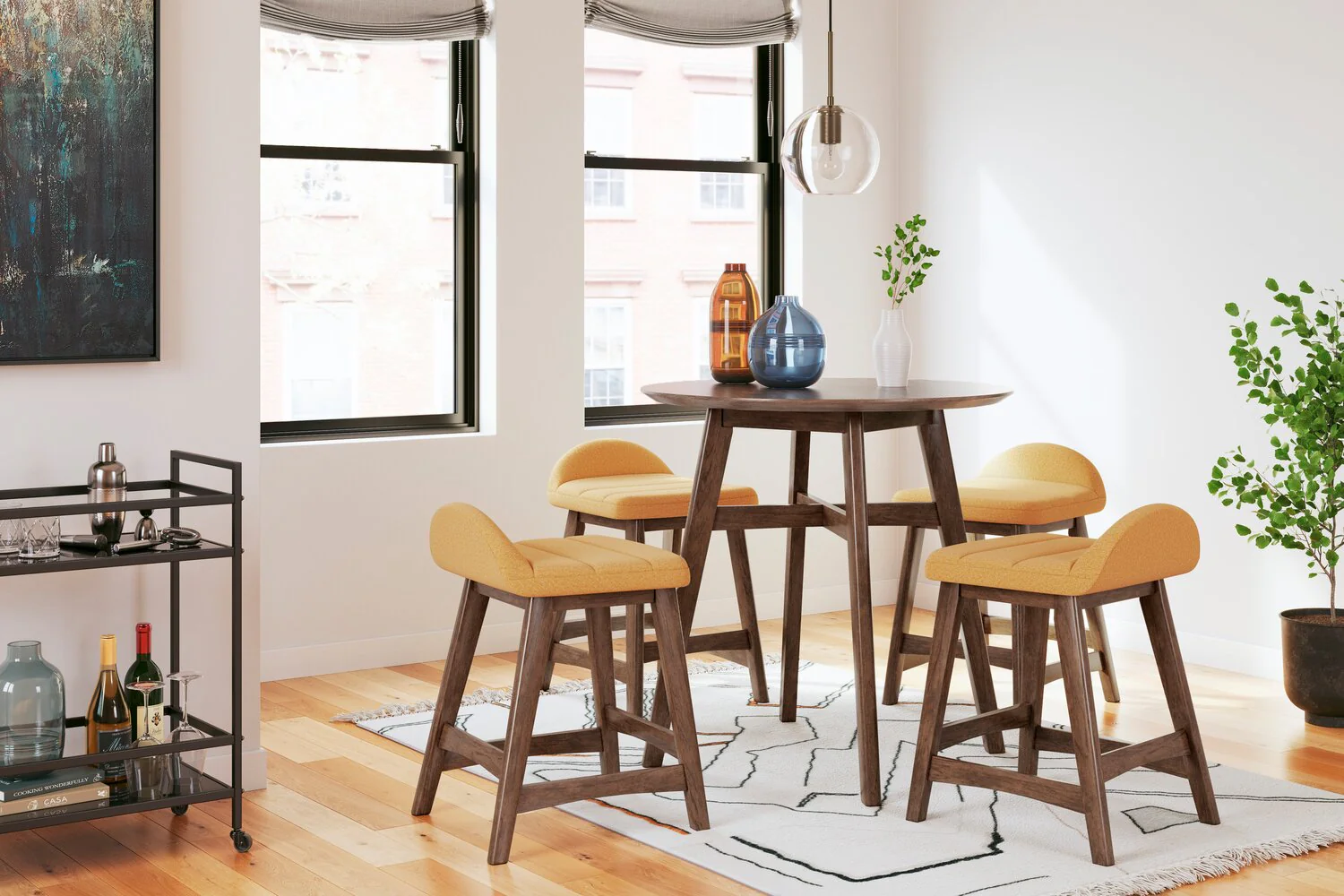 Pocono Counter-Height Stool - Yellow - Image 9