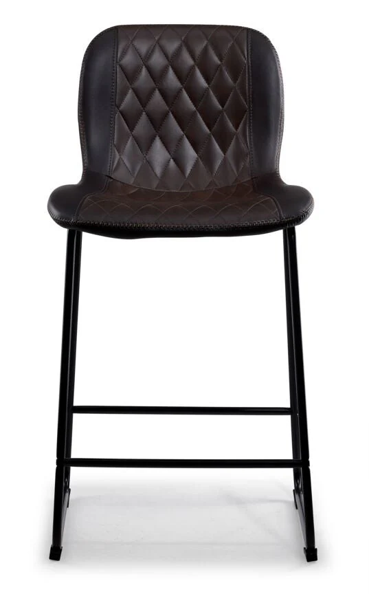 Pont Upholstered Counter Height Stool - Brown - Image 2