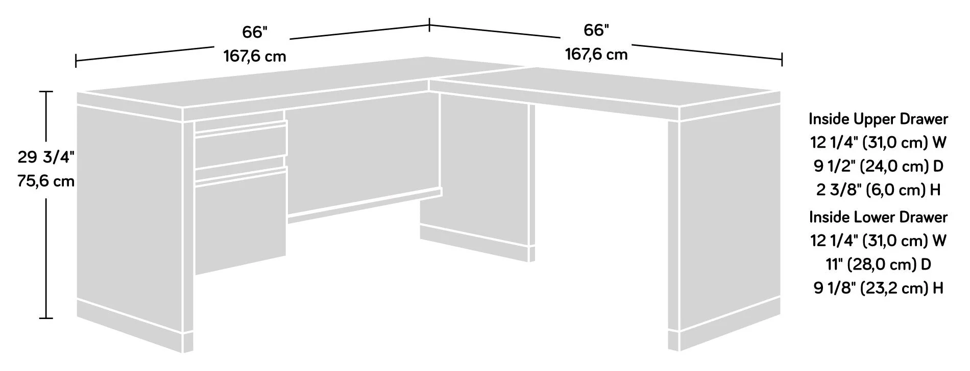 Port Hill Commercial Grade L-Shaped Desk - Image 10