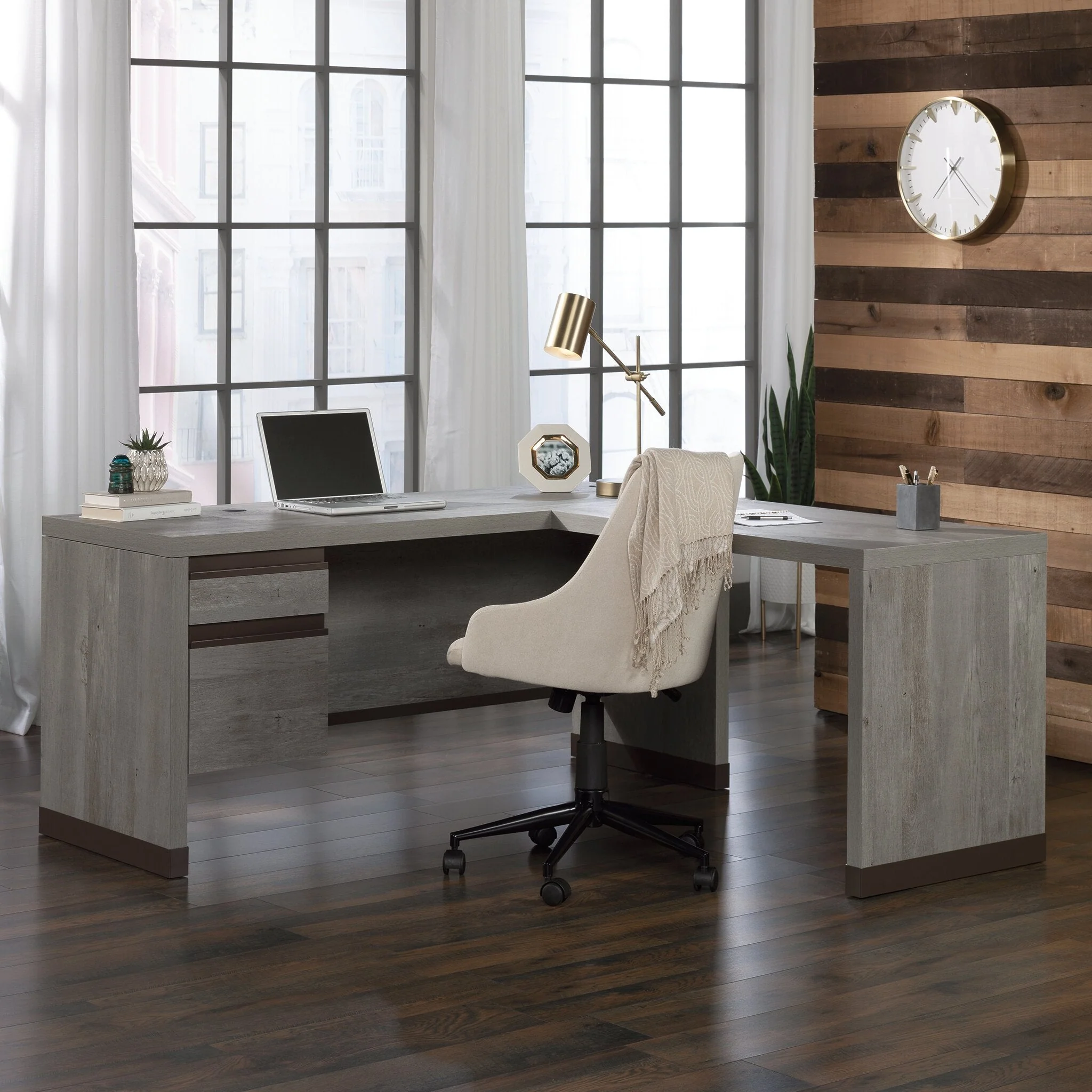 Port Hill Commercial Grade L-Shaped Desk - Image 9