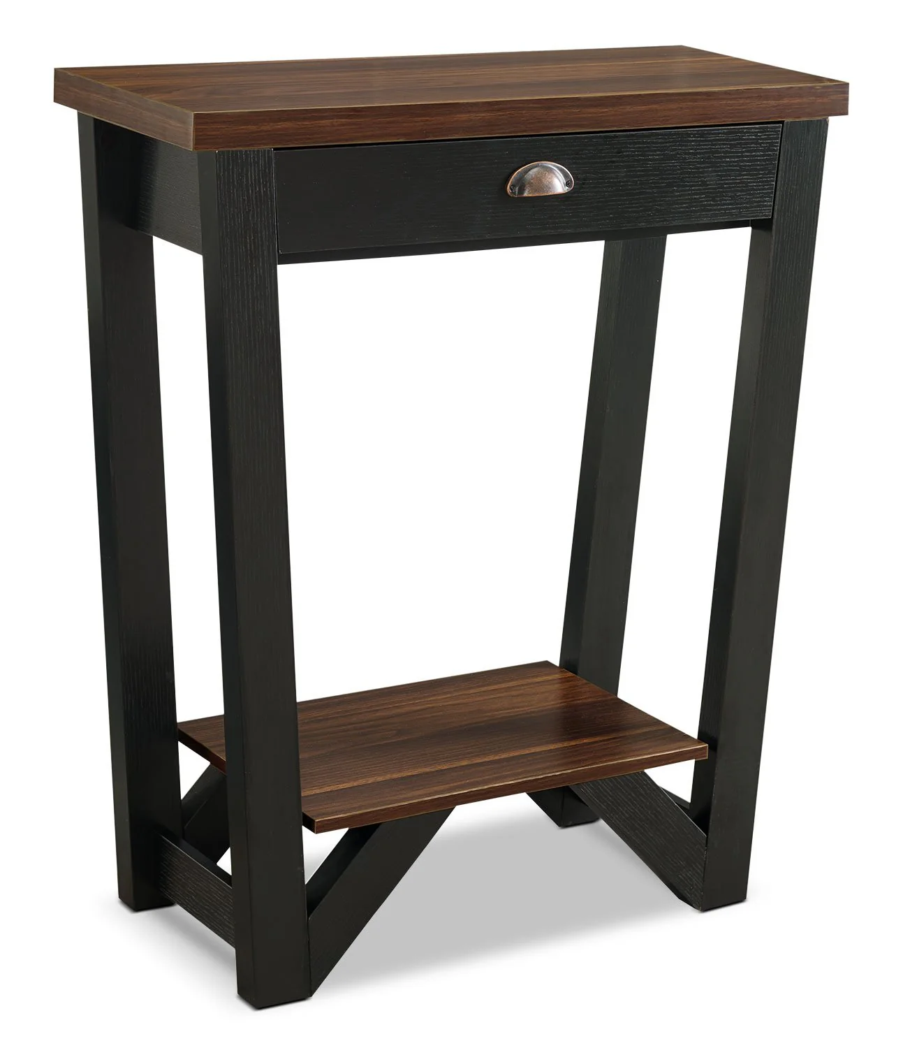Portroe Console Table - Black