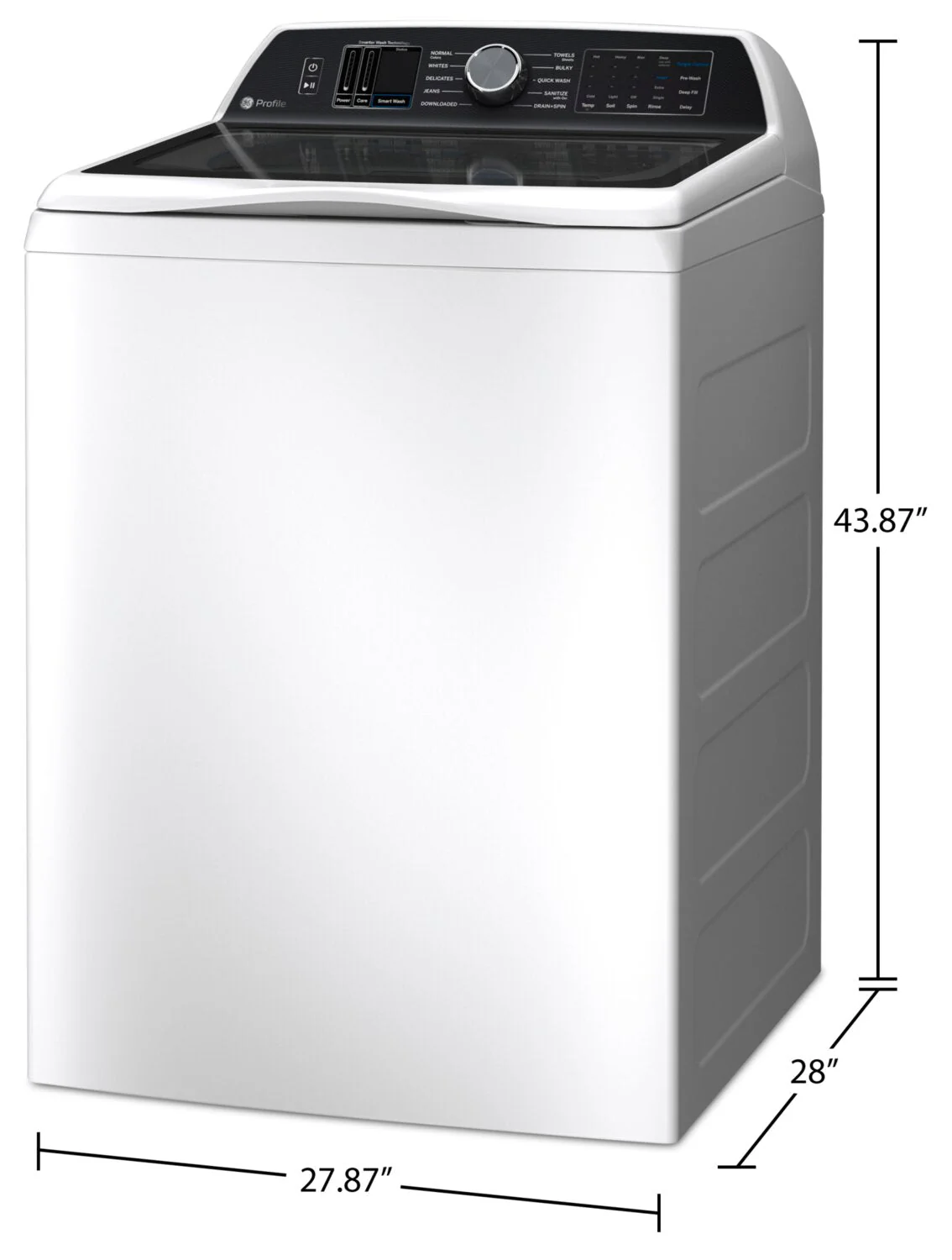 Profile 6.2 Cu. Ft. Top-Load Washer with Smarter Wash Technology - PTW705BSTWS - Image 6