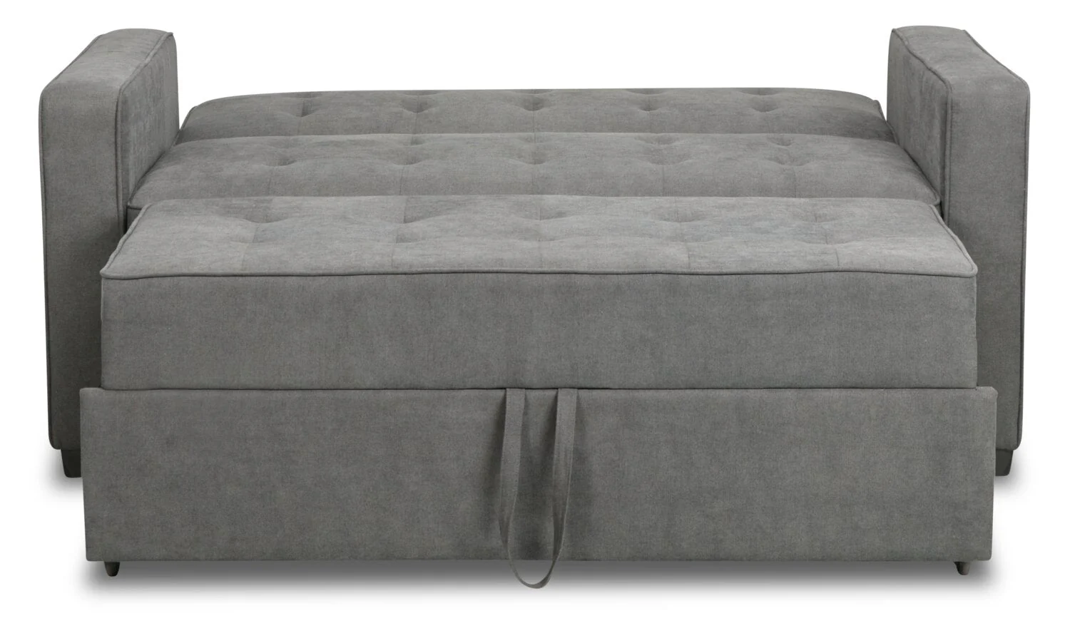 Reilly Velvet Futon - Grey - Image 4