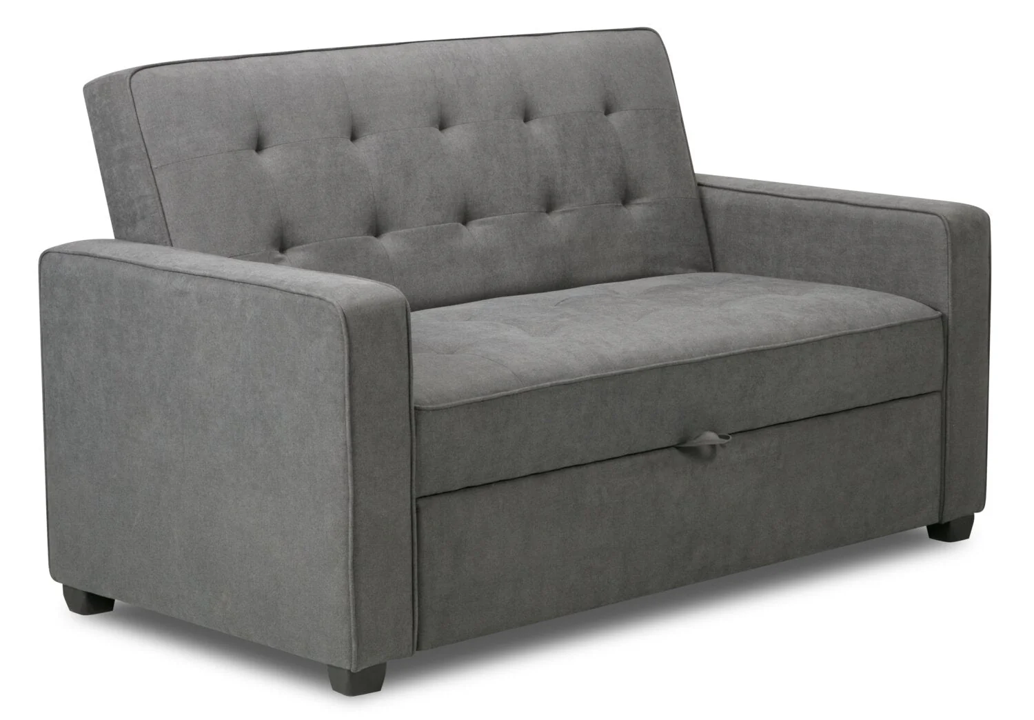 Reilly Velvet Futon - Grey - Image 5