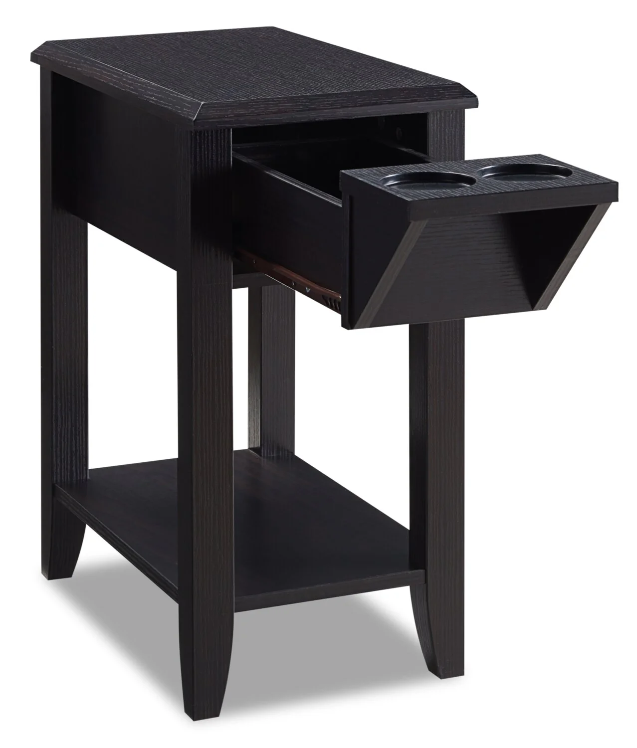 Revel Charside Table with Drawer - Brown - Image 2