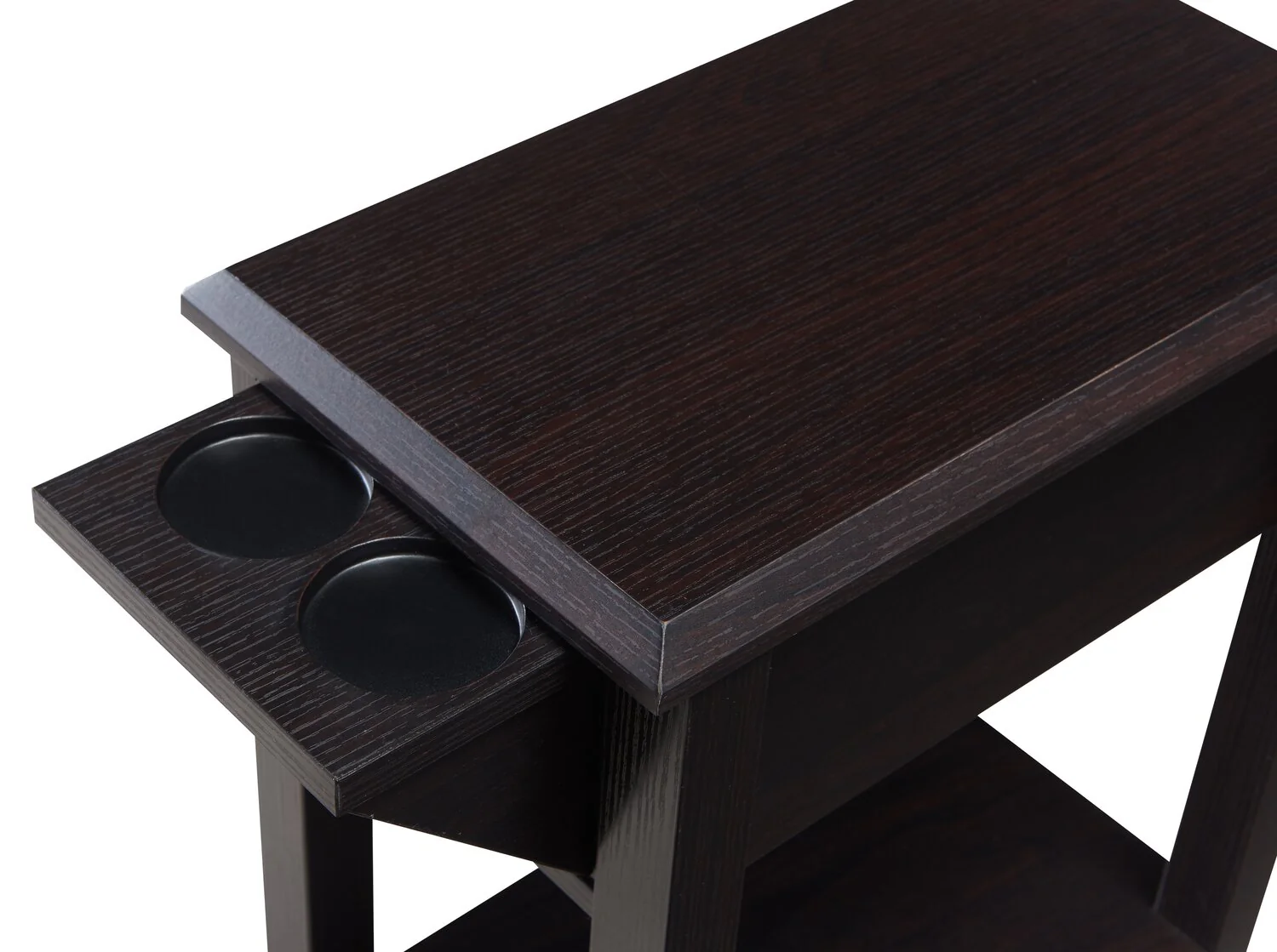Revel Charside Table with Drawer - Brown - Image 4