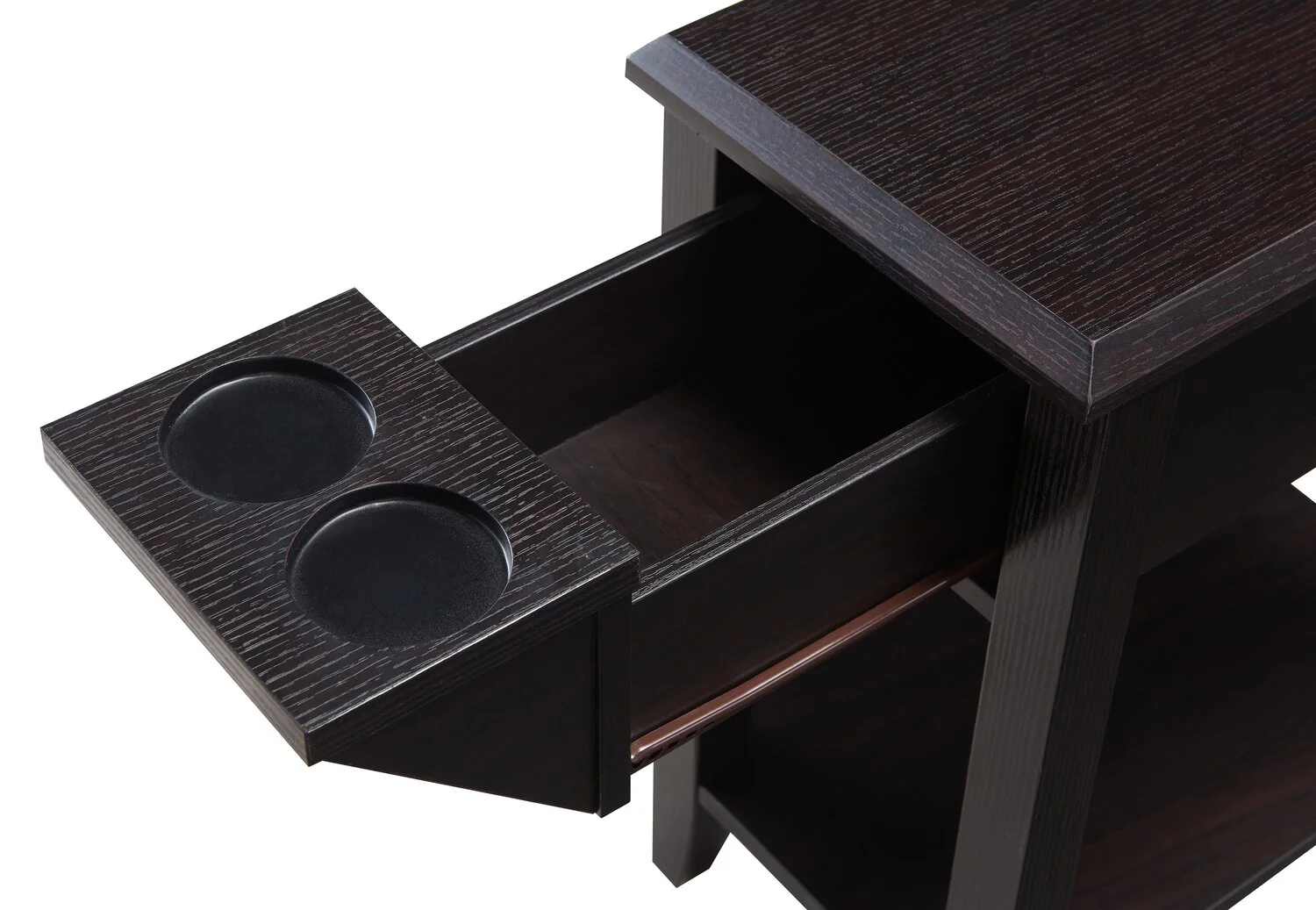 Revel Charside Table with Drawer - Brown - Image 5