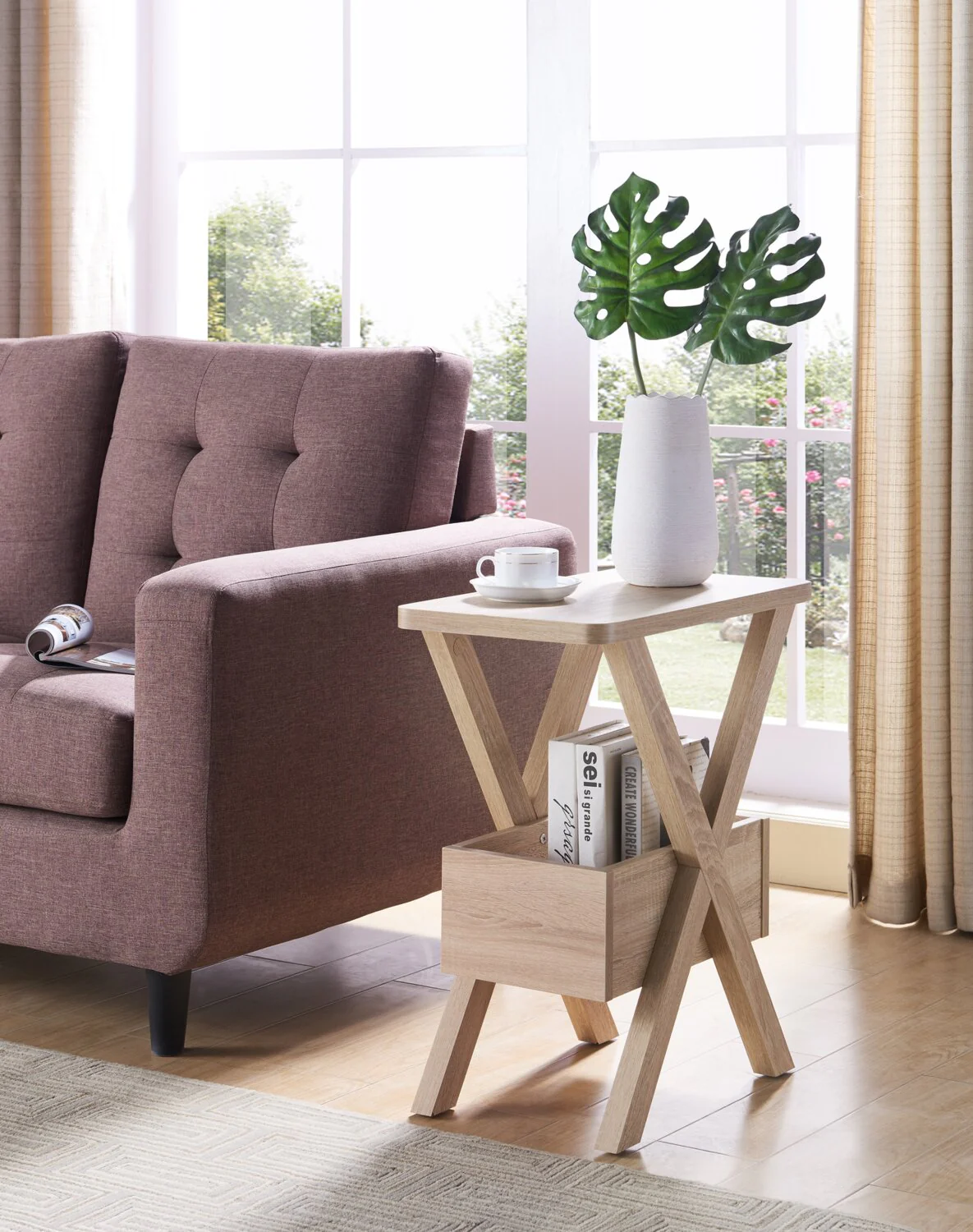 Revel Chairside Table - White - Image 3